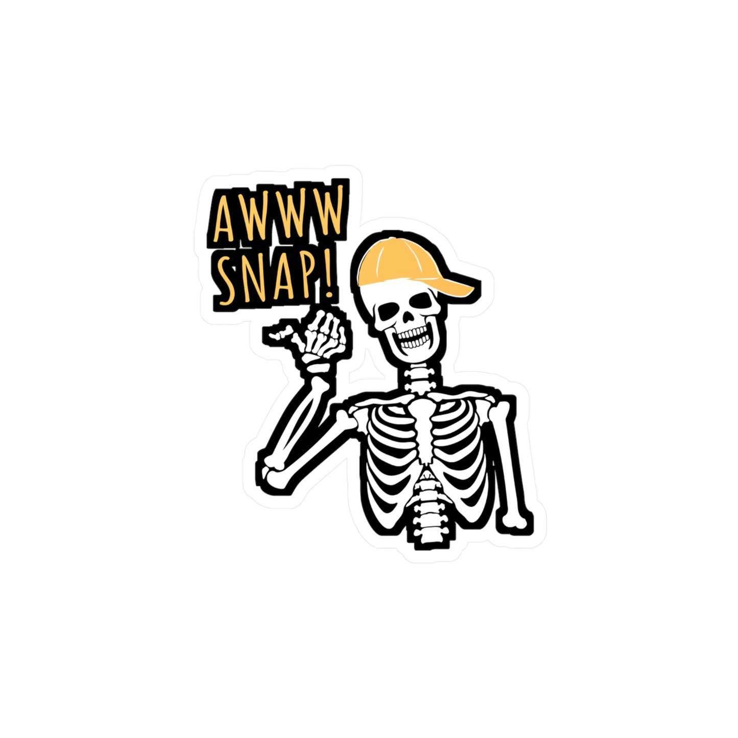 Awww Snap - Broken Sticker for Car Window Laptop Sticker. Water Bottle Sticker, Vinyl Arm Decal, Fracture Sticker - Broken Gift