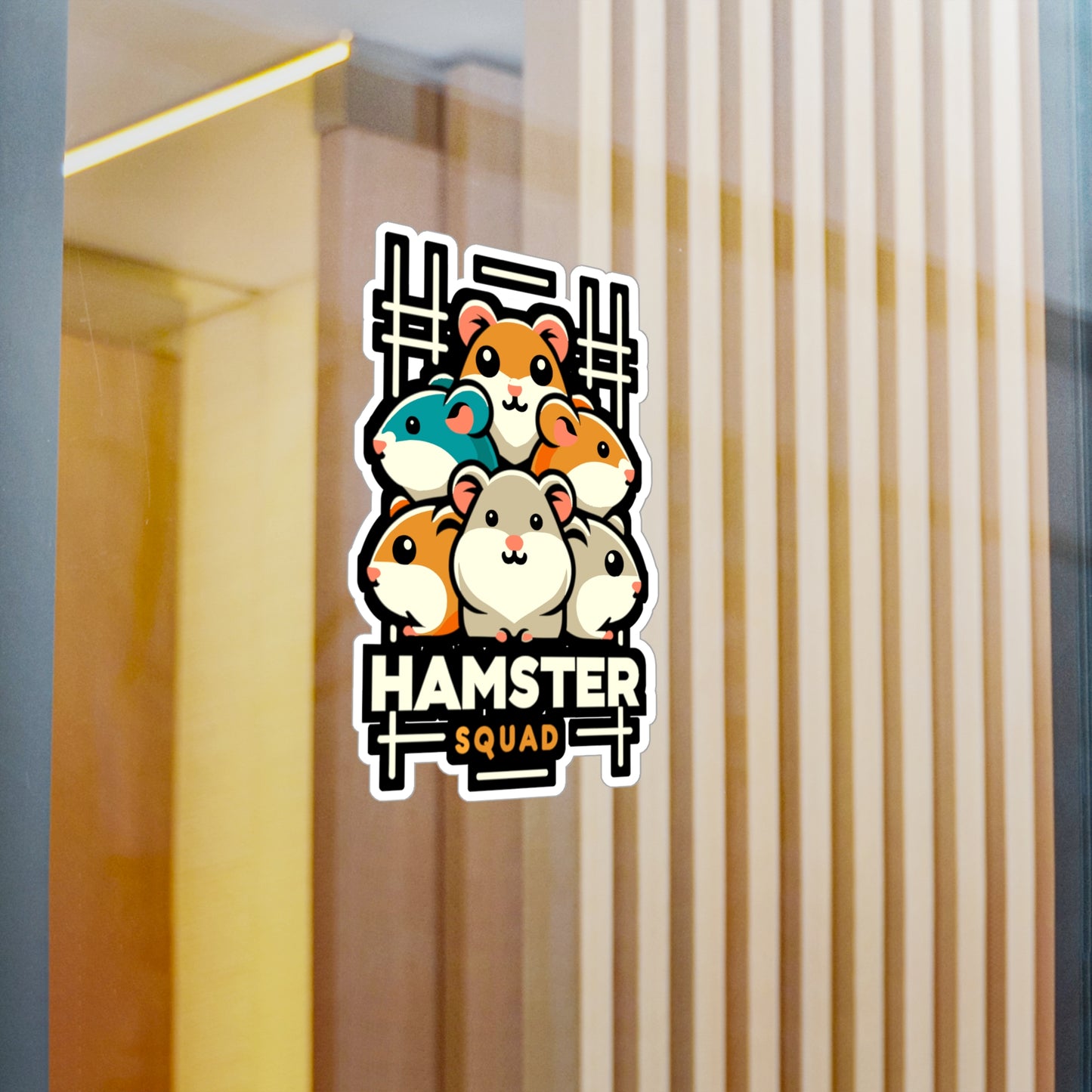 Hamster Squad - Hamster Sticker for Car Window Laptop Sticker. Water Bottle Sticker, Vinyl Guinea pig Decal, Hamster Sticker - Hamster Gift