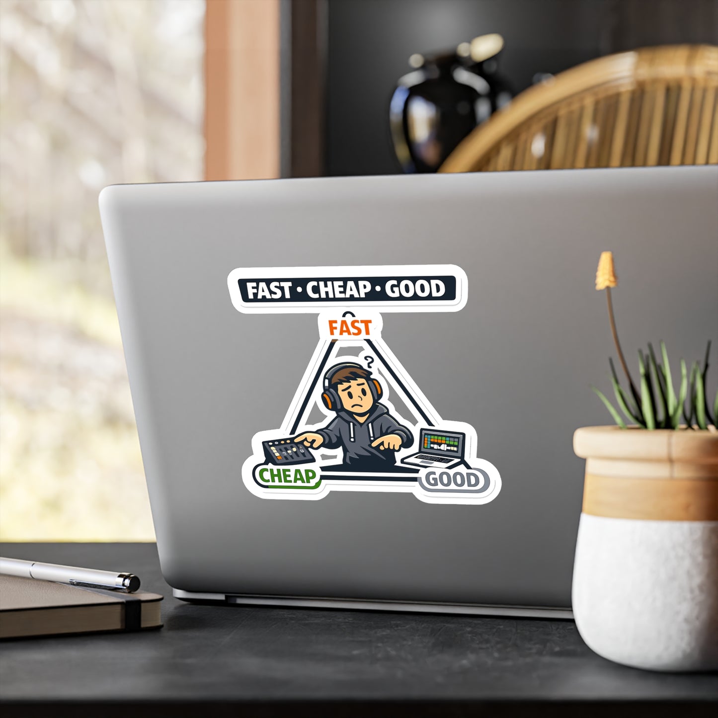 Audio Engineer Sticker Fast • Cheap • Good Vinyl Waterproof Decals for Laptop, Water Bottle, Sound Engineer Audio Technician Monitor