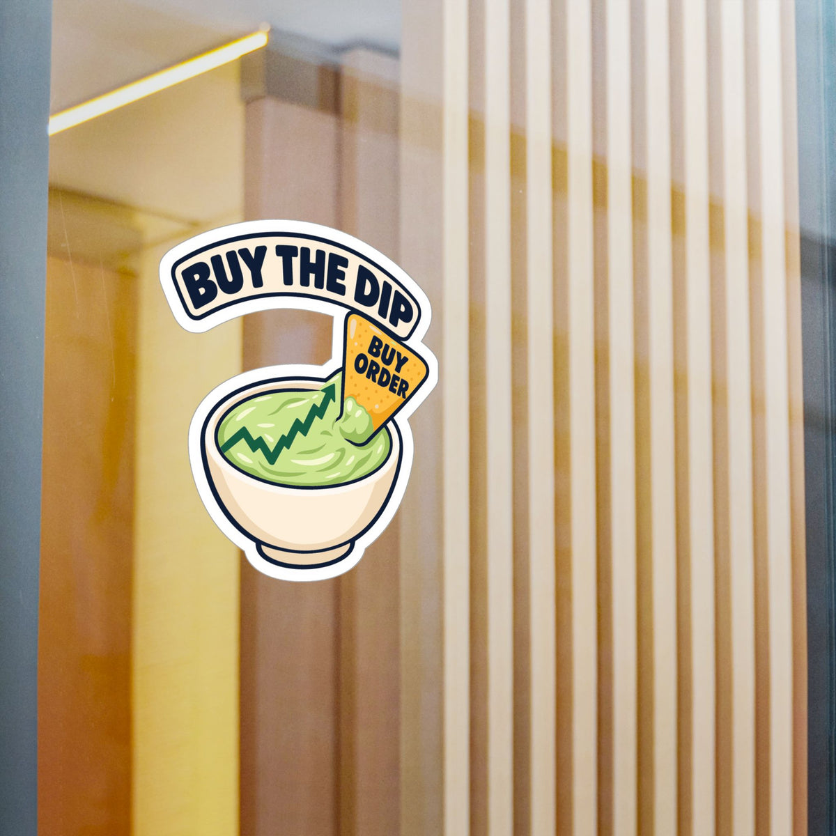 Day Trading Sticker - Buy the Dip Design for Stock Market and Forex Traders, Laptop and Water Bottle Decals
