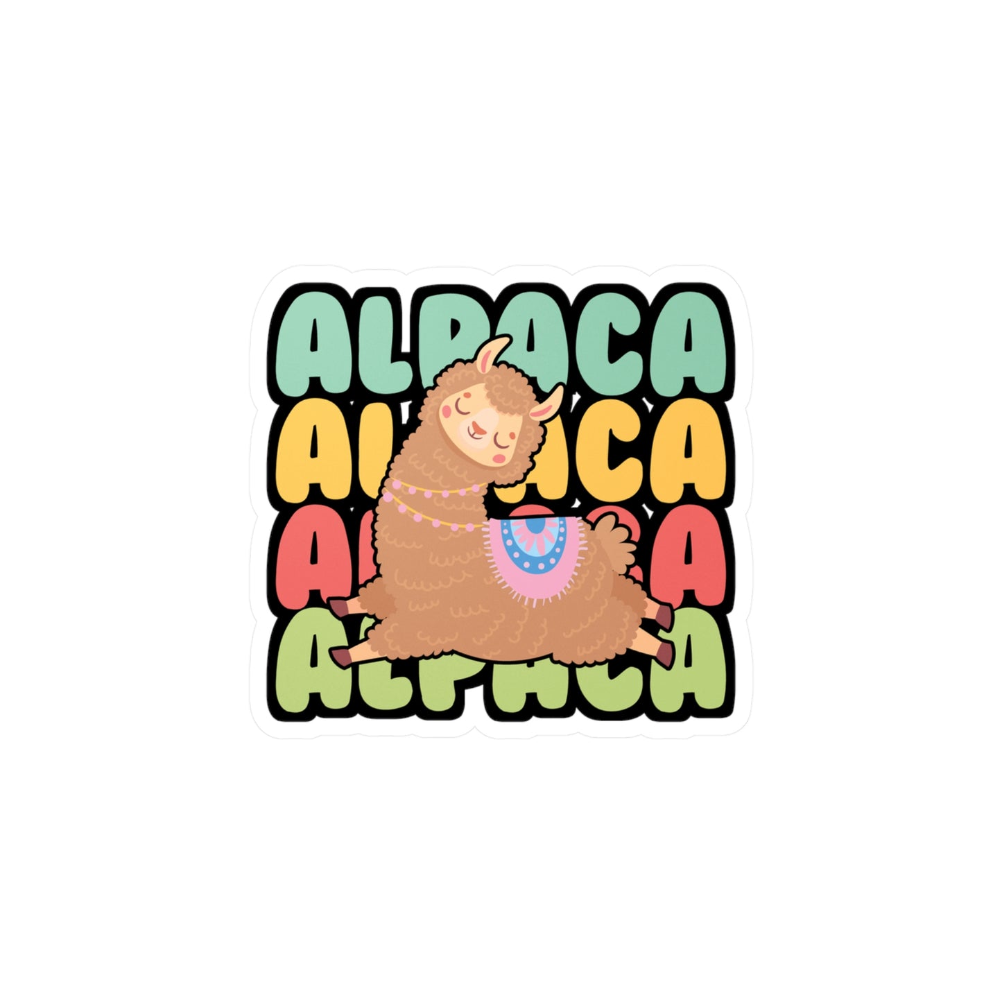 Alpaca - Alpaca Sticker for Car Window Laptop Sticker. Water Bottle Sticker, Vinyl Alpacas Decal, Lama Sticker - Alpaca Gift