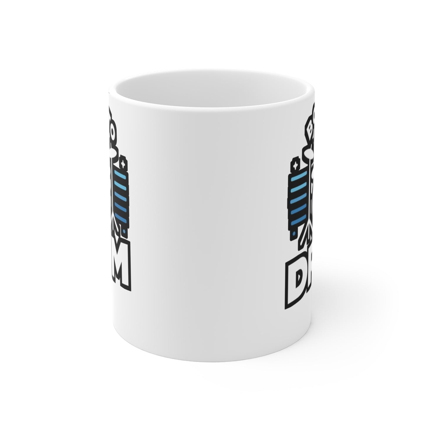 Born to drum  - Audio-engineer Mug for Coffee 11oz. Audio-engineer Cup, White ceramic, Monitor Mug - Audio-engineer Gift