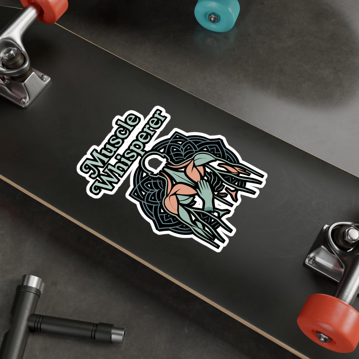 Massage Sticker – Muscle Whisperer Decals for Therapist, Therapy, Physiotherapist – Waterproof Vinyl for Laptop, Water Bottle