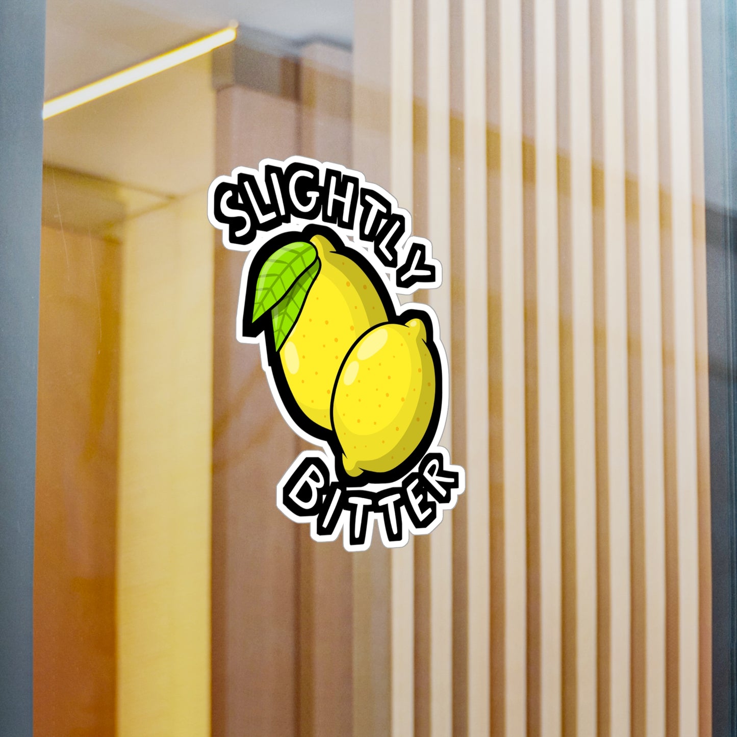 Slightly Bitter | Lemonade Sticker | Lemon Decals | Squeazy Laptop Sticker | Lemonade Gift | Lemon Gift