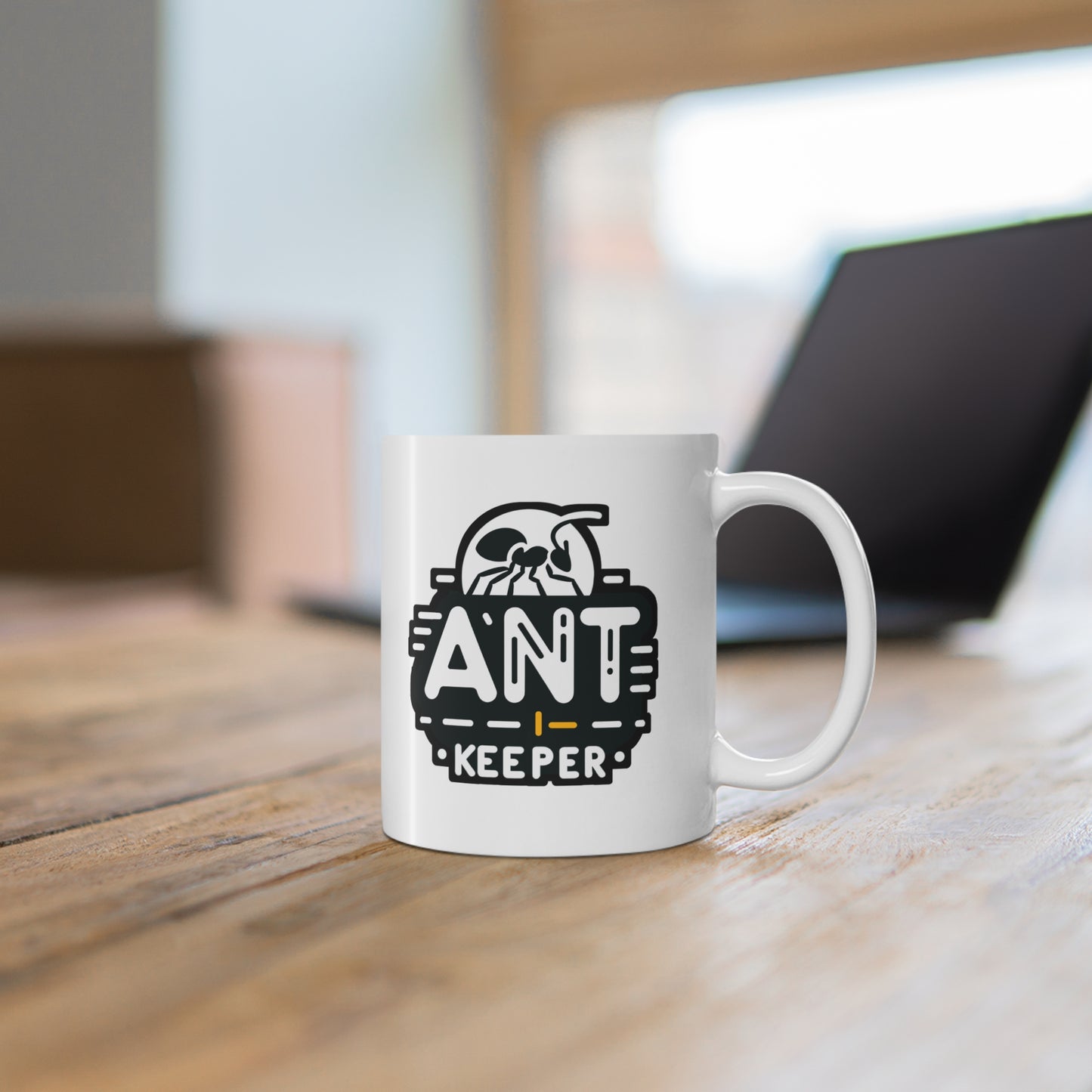 Ant Keeper - Entomology Mug for Coffee 11oz. Entomology Cup, White ceramic, Pin Mug, Entomologist Tea Cup - Entomology Gift