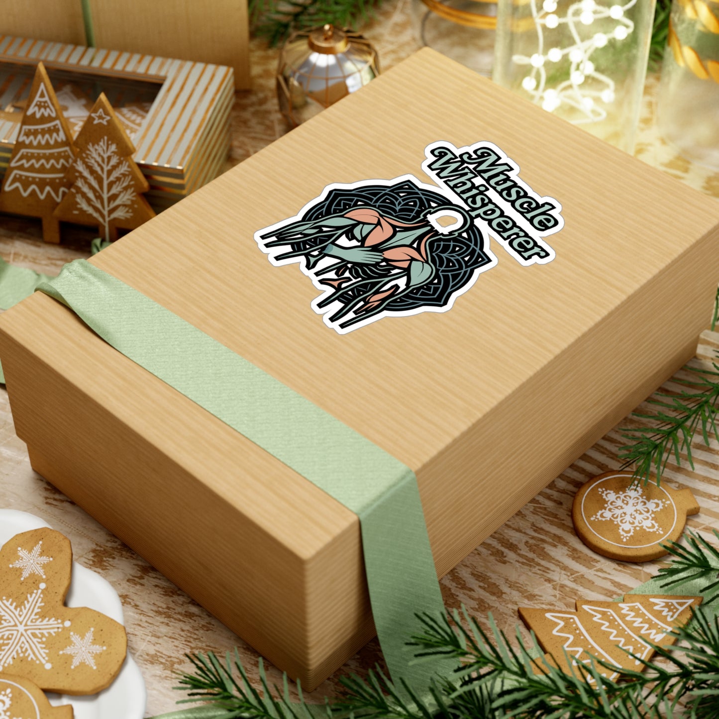 Massage Sticker – Muscle Whisperer Decals for Therapist, Therapy, Physiotherapist – Waterproof Vinyl for Laptop, Water Bottle