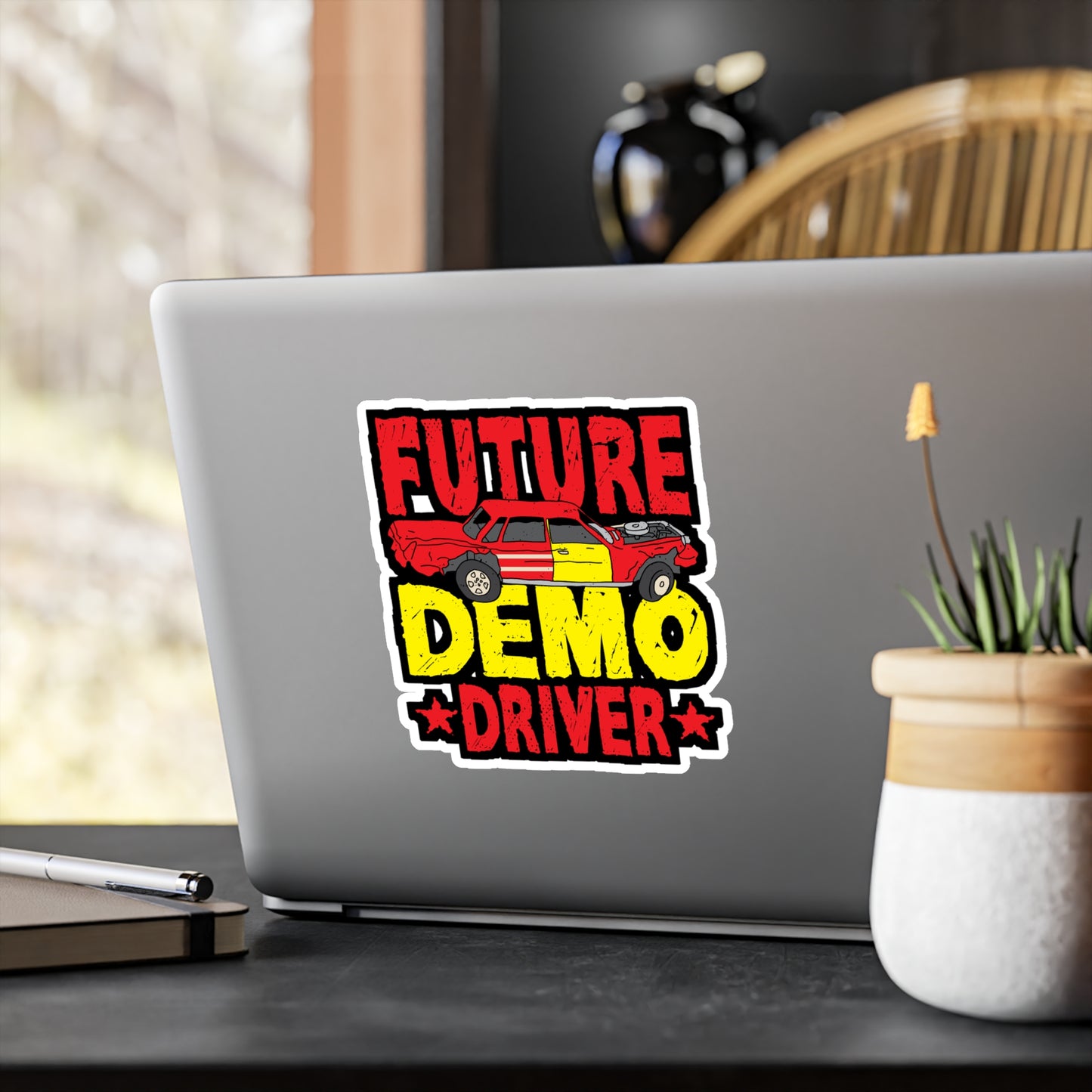 Future Demo Driver Demolition Derby | Demolition Sticker | Derby Decals | Demo-derby Laptop Sticker | Demolition Gift | Derby Gift