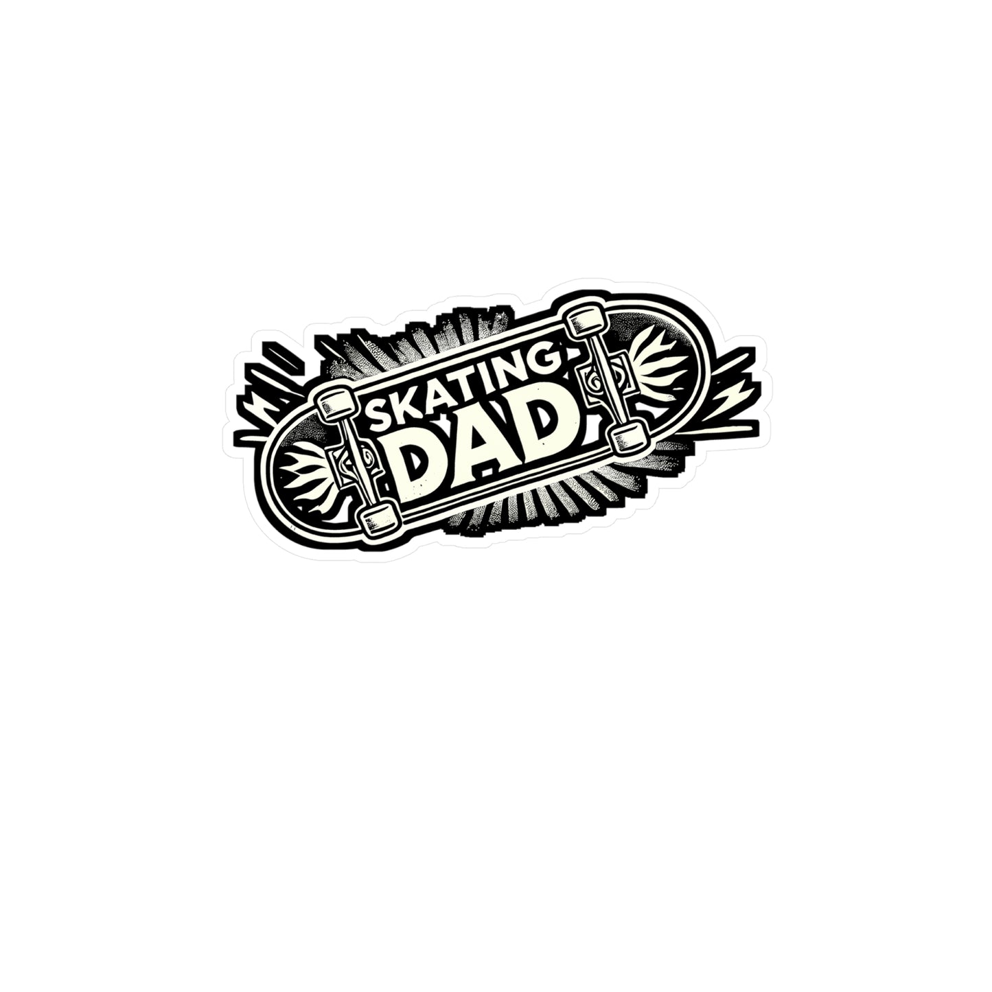 Skating Dad – Vinyl Sticker for Skaters | Skateboarder Gift for Laptop, Helmet or Water Bottle