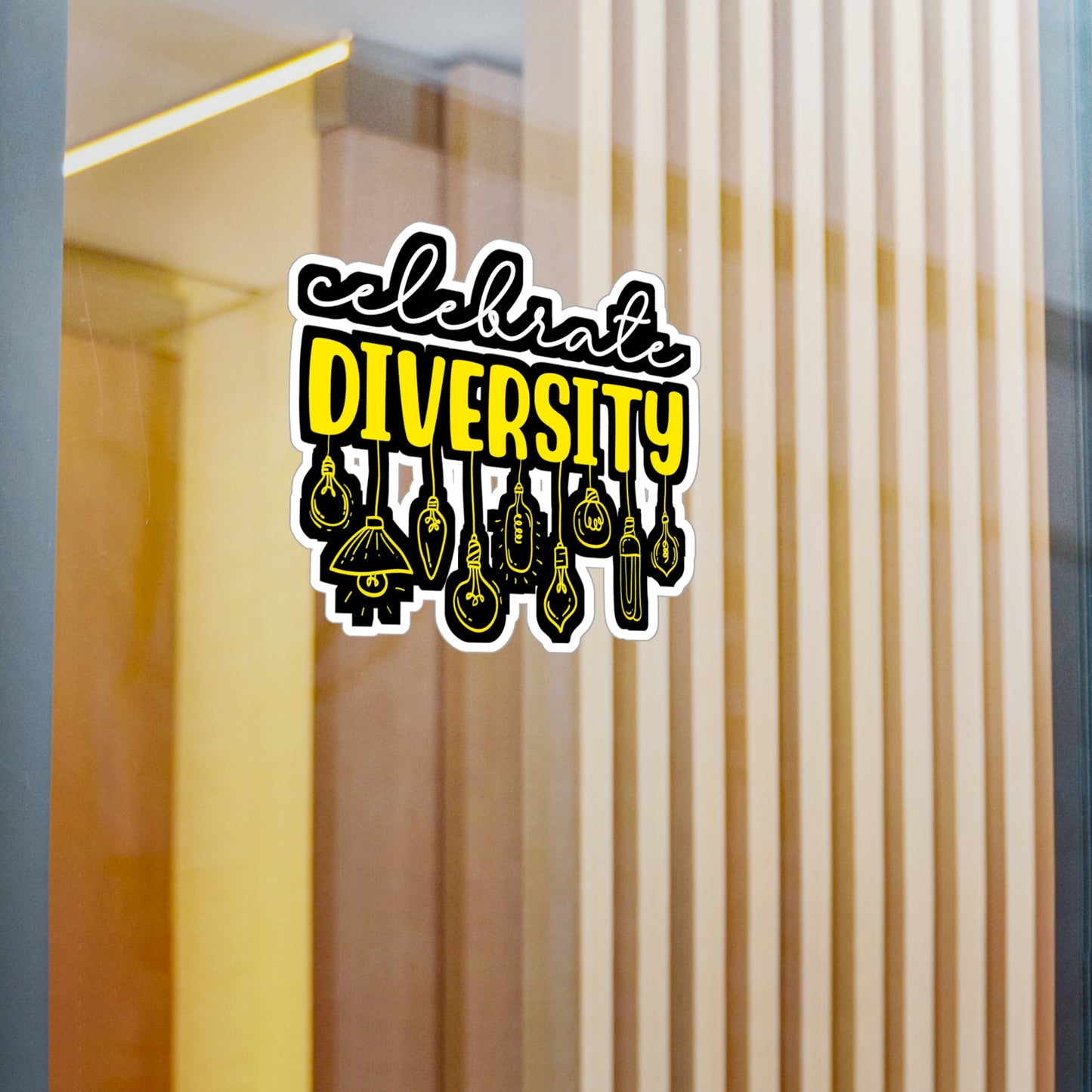 Celebrate Diversity - Electrician Sticker for Wall, Laptop, Window, Truck, Car Electrician Gift Vinyl Stripper Decal Sticker