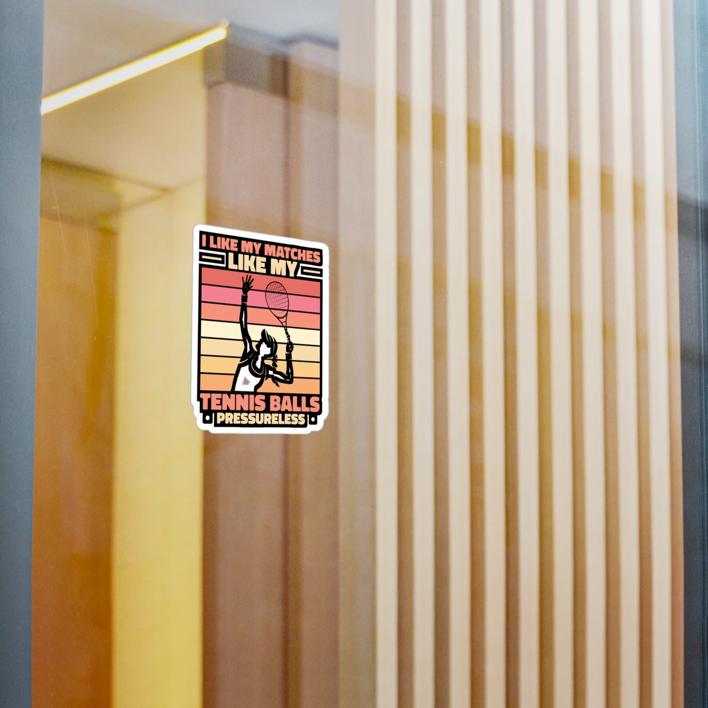 I Like My Matches - Padel Sticker for Laptop Sticker. Water Bottle Sticker, Vinyl Padel court Decal - Padel Gift