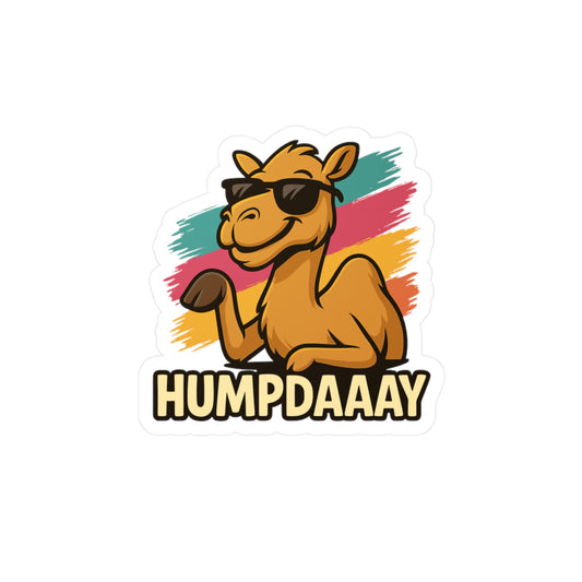 Humpdaaay - Camel Sticker for Laptop or Water Bottle - Funny Gift for Coworkers and Hump Day Fans