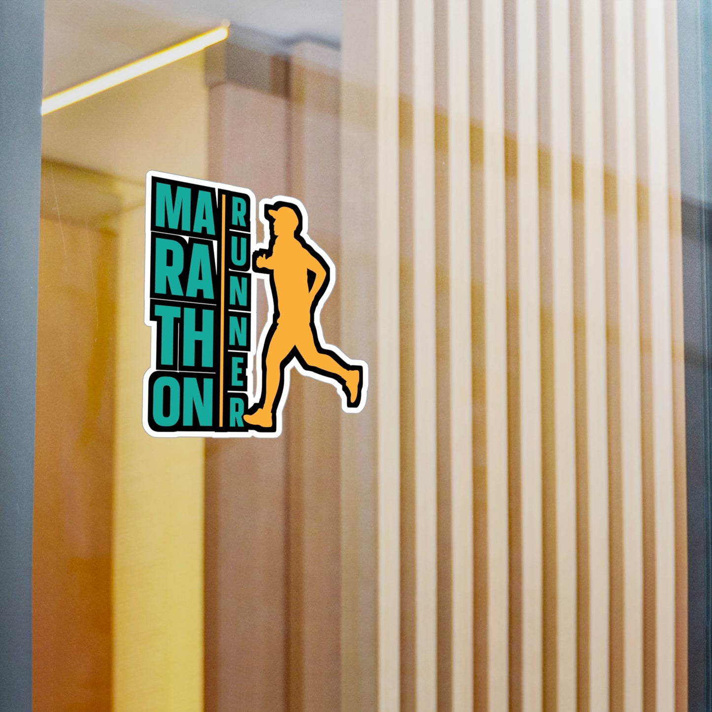 Marathon Runner - Marathon Sticker for Car Window Laptop Sticker. Water Bottle Sticker, Vinyl Running Decal, Funny Sticker - Marathon Gift