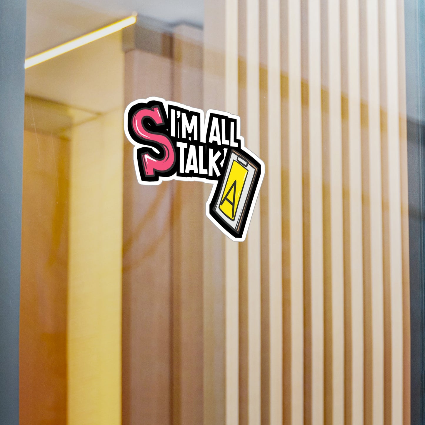 I'm All Talk - Speech-pathology Sticker for Laptop Sticker. Water Bottle Sticker, Vinyl Phoneme Decal - Speech-pathology Gift