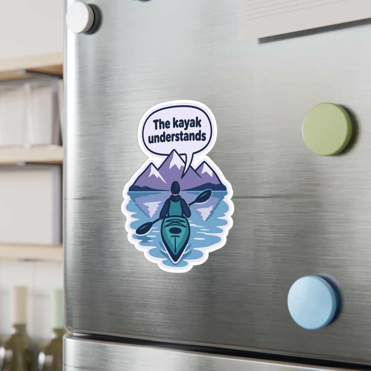 Kayak Sticker "The Kayak Understands" – Kayaking and Rowing Decals for Your Favorite Kayaker