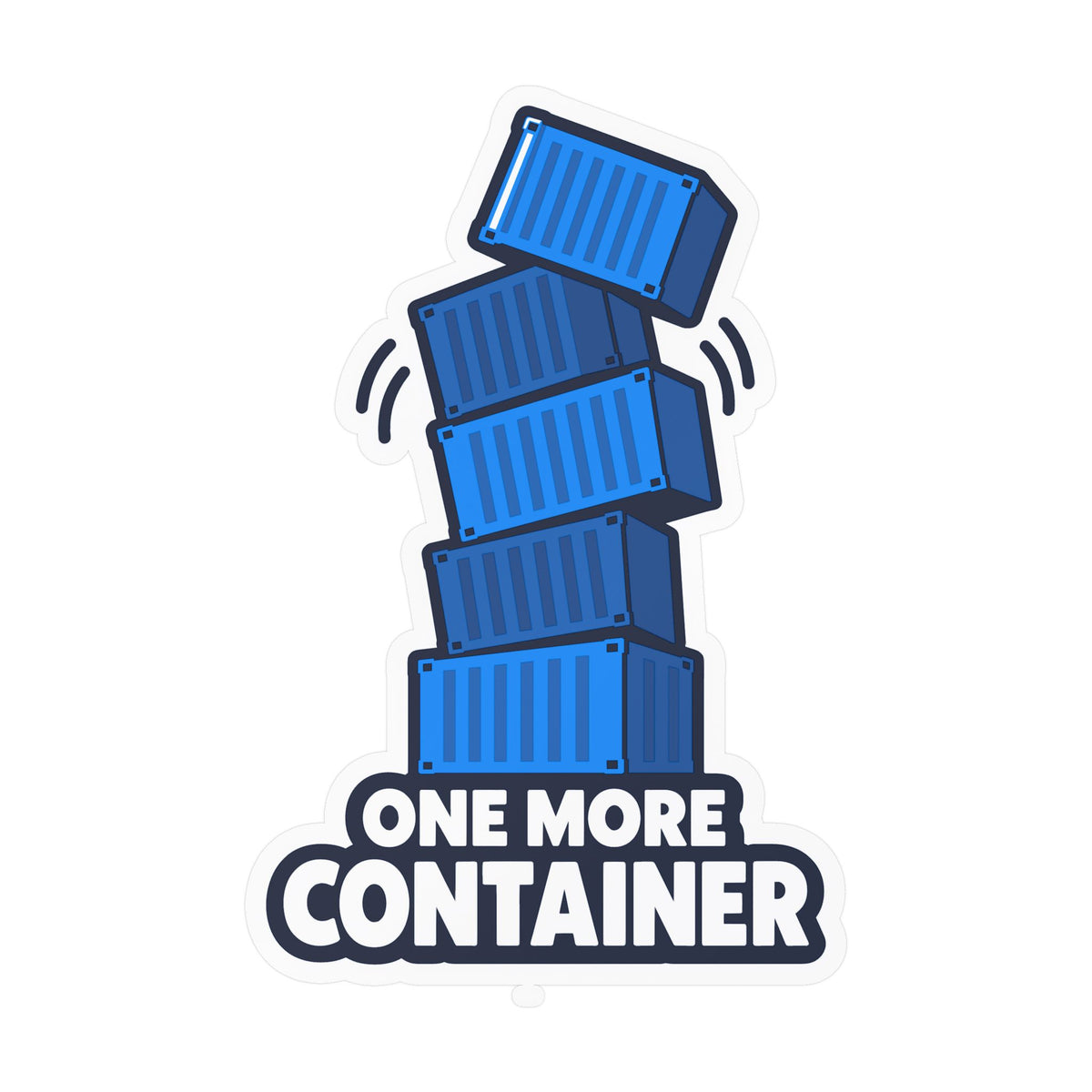 tech Sticker - One More Container, Reboot Button and Bandage-Inspired Design, Decorative decals for Laptop and Water Bottle