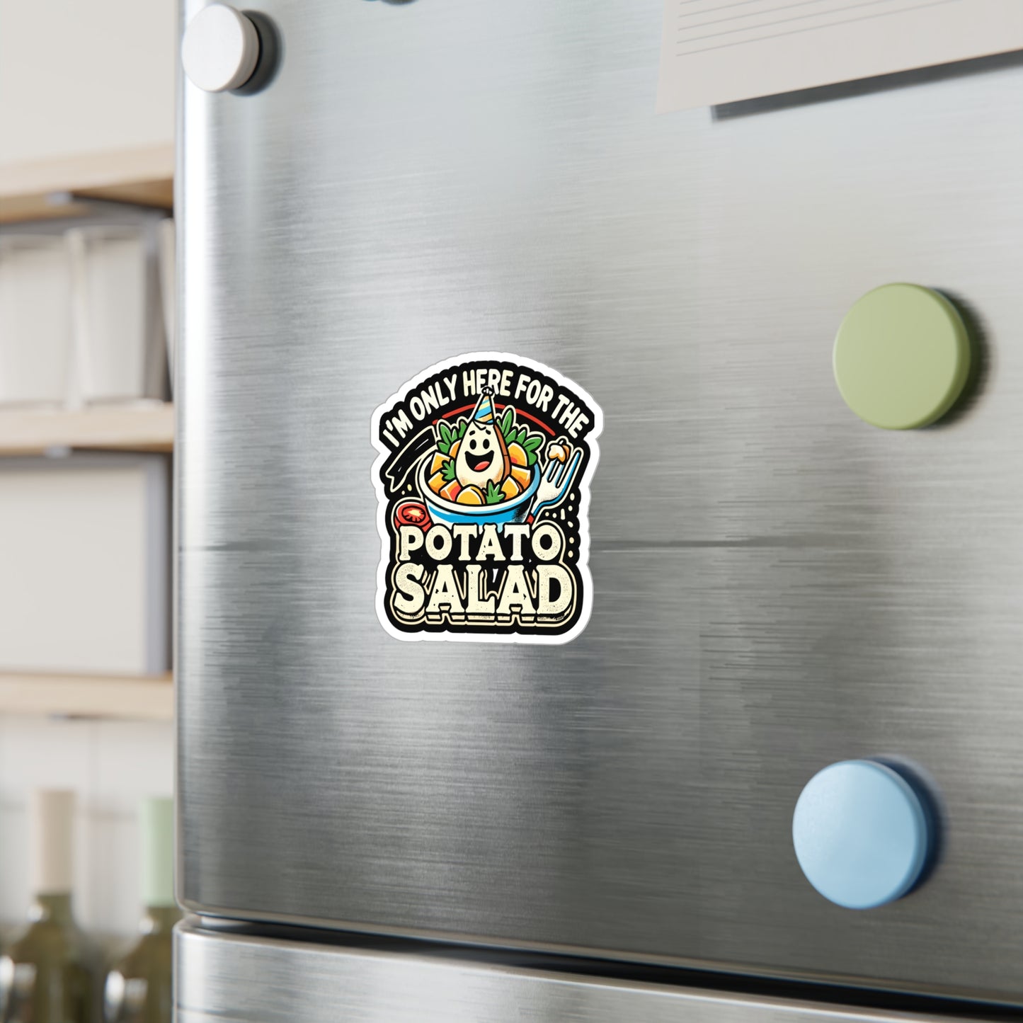 I'm Only Here for The Potato Salad - Potato Sticker for Laptop Sticker. Water Bottle Sticker, Vinyl Salad Decal - Potato Gift