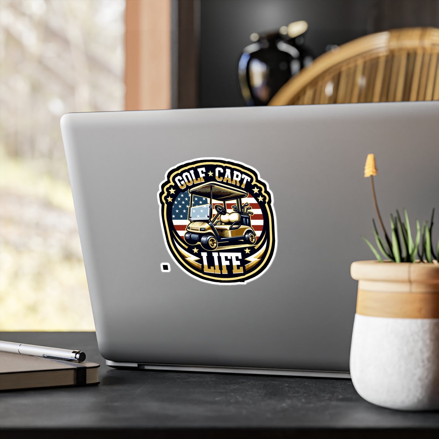 Golf Cart Life  - Golf Sticker for Car Window Phone Laptop Sticker. Water Bottle Sticker, Vinyl Golfer Decal, Hole Sticker - Golf Gift