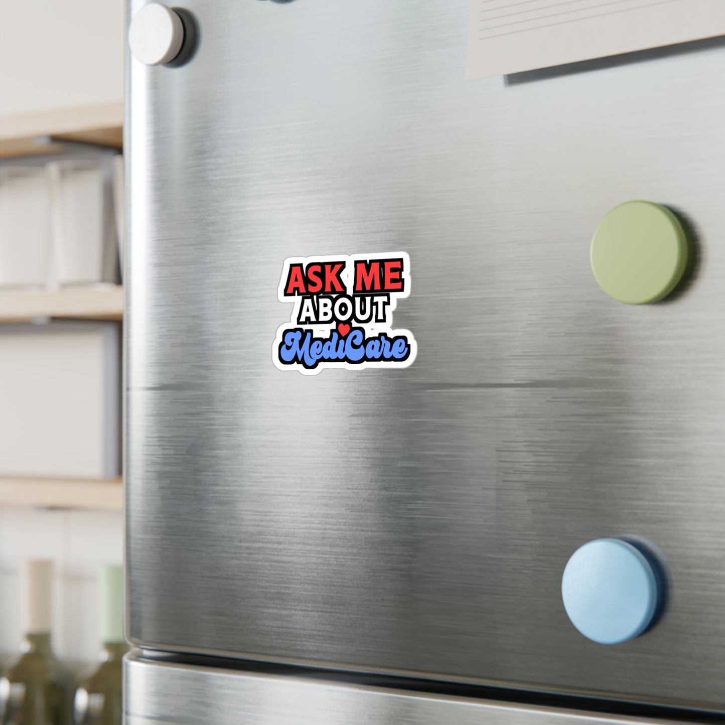 Ask Me About MediCare | Insurance-agent Sticker | Policy Decals | Premium Laptop Sticker | Insurance-agent Gift | Policy Gift