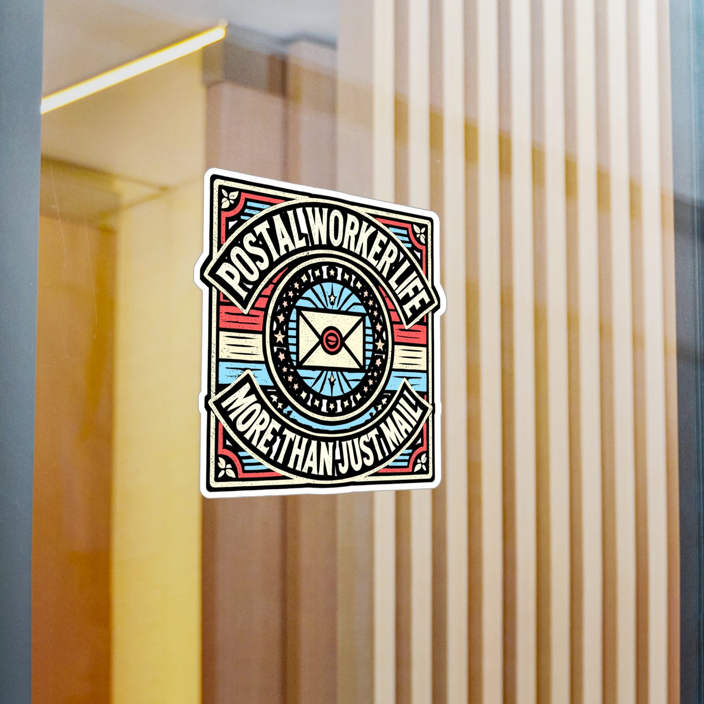 Postal Worker Life – Vinyl Sticker for Laptop & Water Bottle | Mailman Decal Gift for Postal Workers