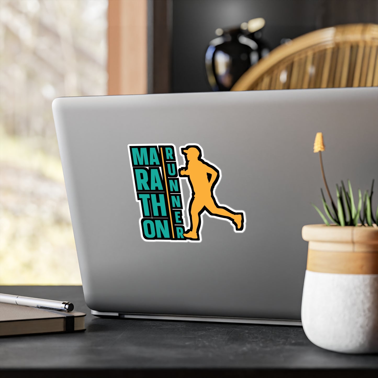Marathon Runner - Marathon Sticker for Car Window Laptop Sticker. Water Bottle Sticker, Vinyl Running Decal, Funny Sticker - Marathon Gift