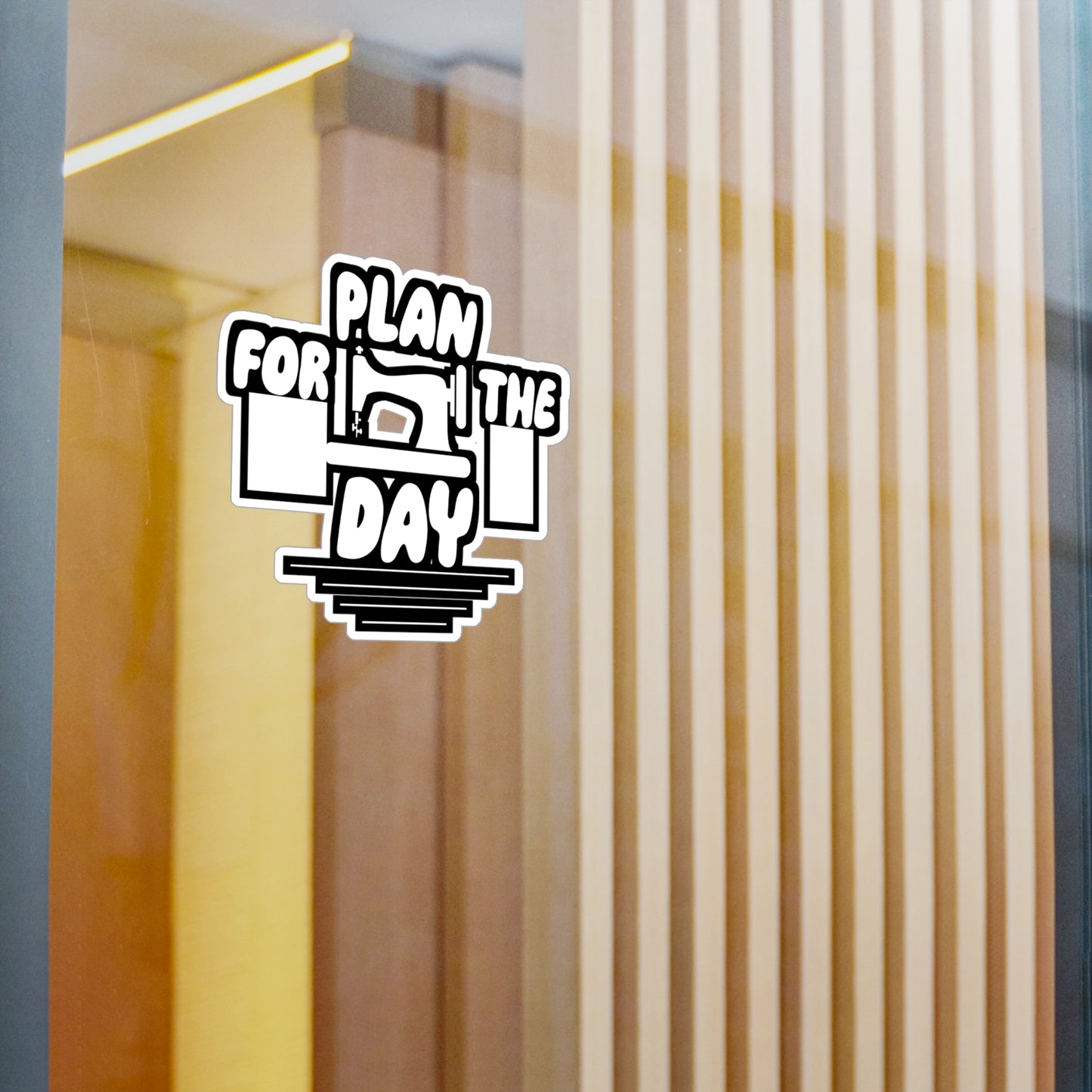 Plan for the Day - Sewing Sticker for Wall, Laptop, Window, Truck, Car Sewing Gift Vinyl Sew Decal Sticker