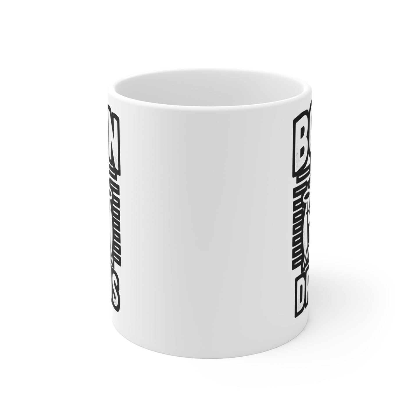 Born To Play Drums - Audio-engineer Mug for Coffee 11oz. Audio-engineer Cup, White ceramic, Monitor Mug - Audio-engineer Gift