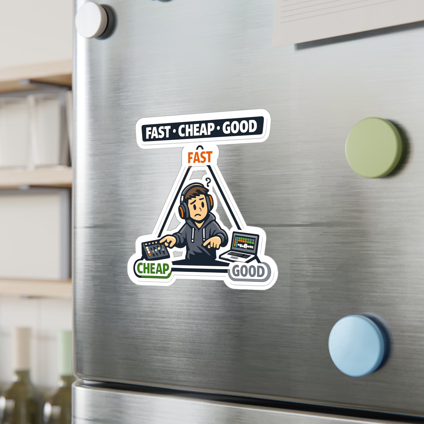 Audio Engineer Sticker Fast • Cheap • Good Vinyl Waterproof Decals for Laptop, Water Bottle, Sound Engineer Audio Technician Monitor