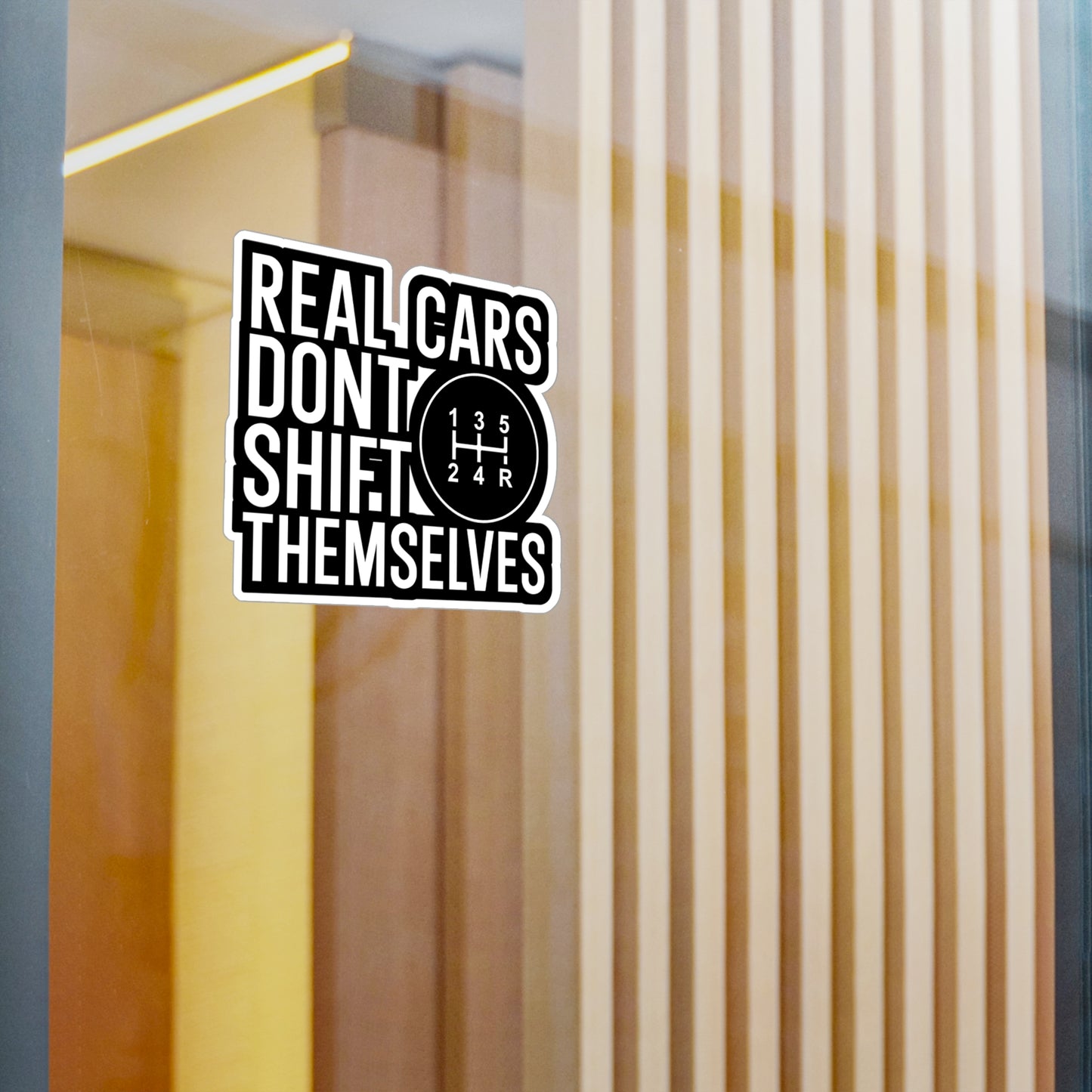 Real cars dont shift themselves - Mechanic Sticker for Wall, Laptop, Window, Truck, Car Mechanic Gift Vinyl Mechanic tool set Decal Sticker