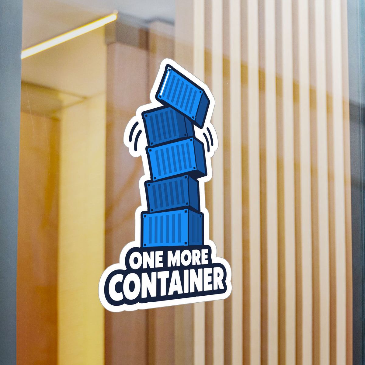 tech Sticker - One More Container, Reboot Button and Bandage-Inspired Design, Decorative decals for Laptop and Water Bottle