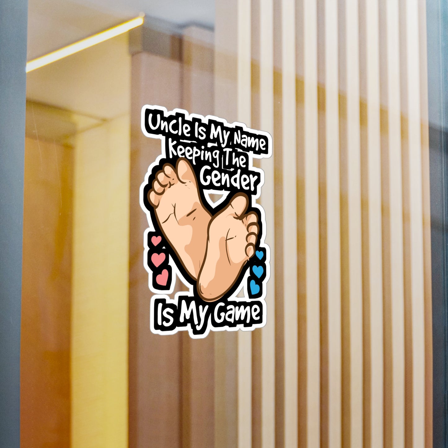 Keeping The Gender Is My Game | Gender-reveal Sticker | Pink Decals | Camo Laptop Sticker | Gender-reveal Gift | Pink Gift