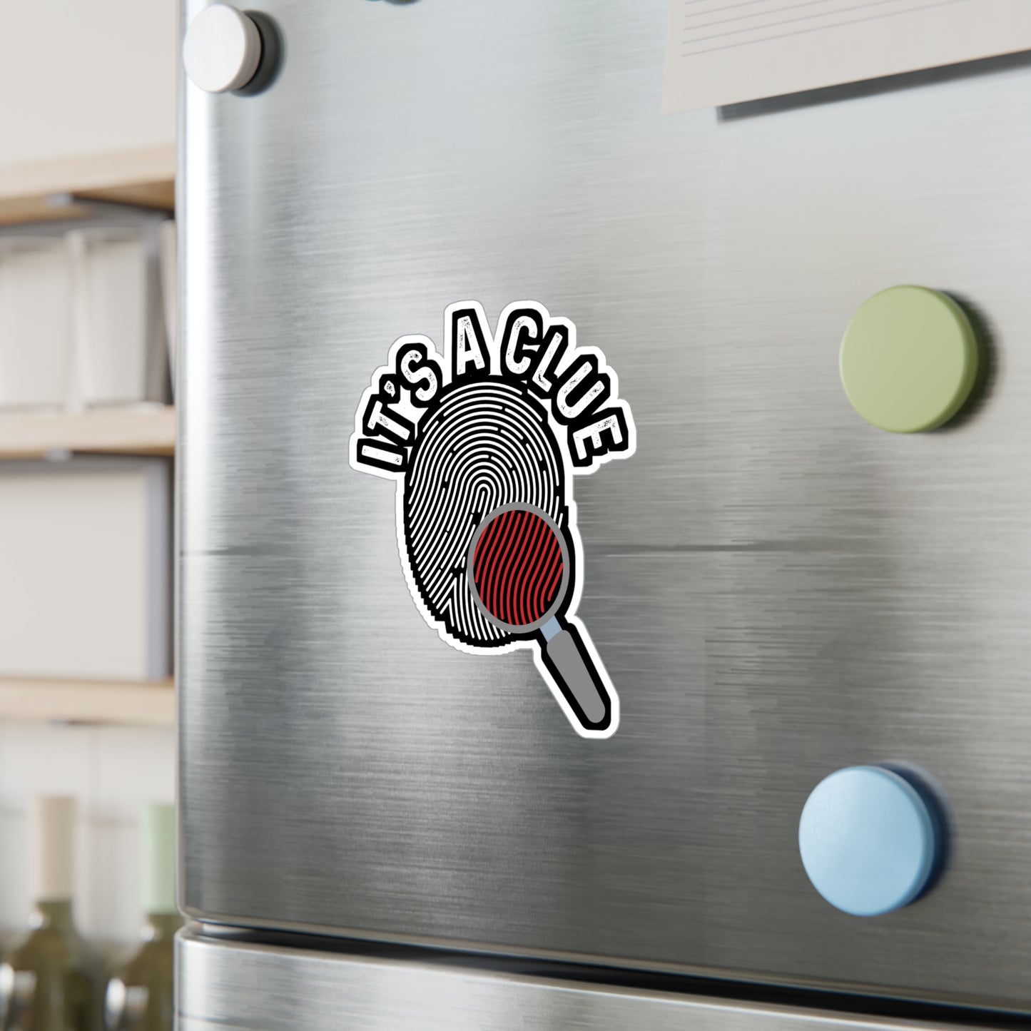 It's A Clue | Detective Sticker | Spying Decals | Investigator Laptop Sticker | Detective Gift | Spying Gift