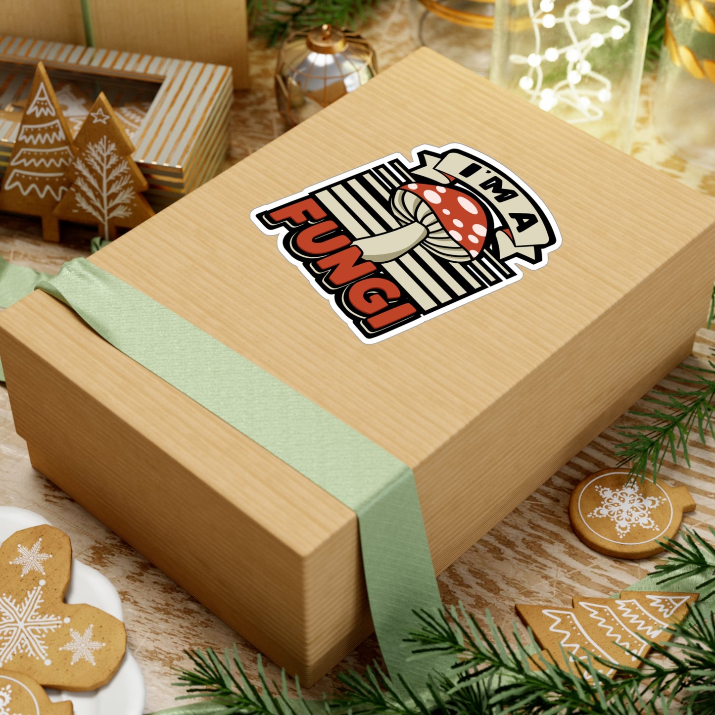 I'm A Fungi - Mushroom-hunting Sticker for Laptop Sticker. Water Bottle Sticker, Vinyl Morel Decal - Mushroom-hunting Gift