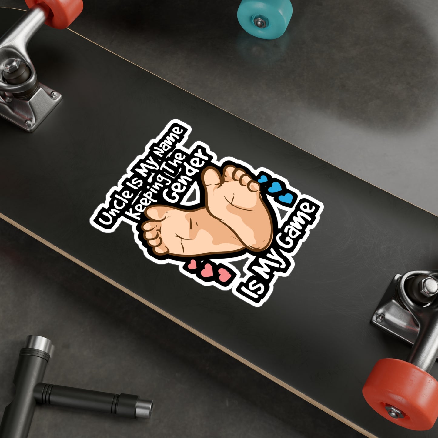 Keeping The Gender Is My Game | Gender-reveal Sticker | Pink Decals | Camo Laptop Sticker | Gender-reveal Gift | Pink Gift