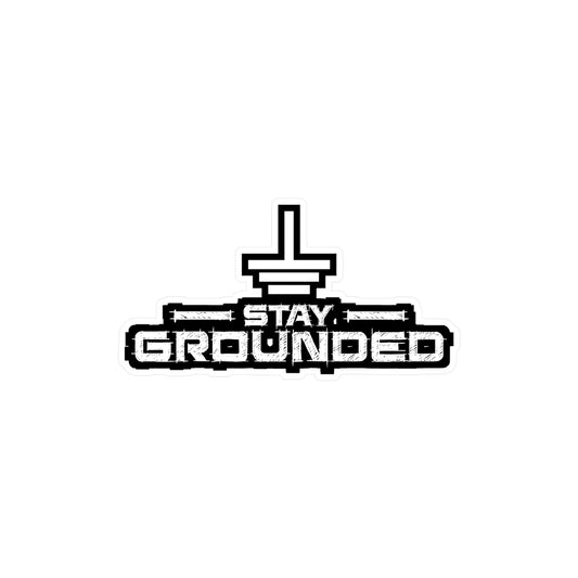 Stay Grounded - Electrician Sticker for Laptop Sticker. Water Bottle Sticker, Vinyl Wiring Decal - Electrician Gift