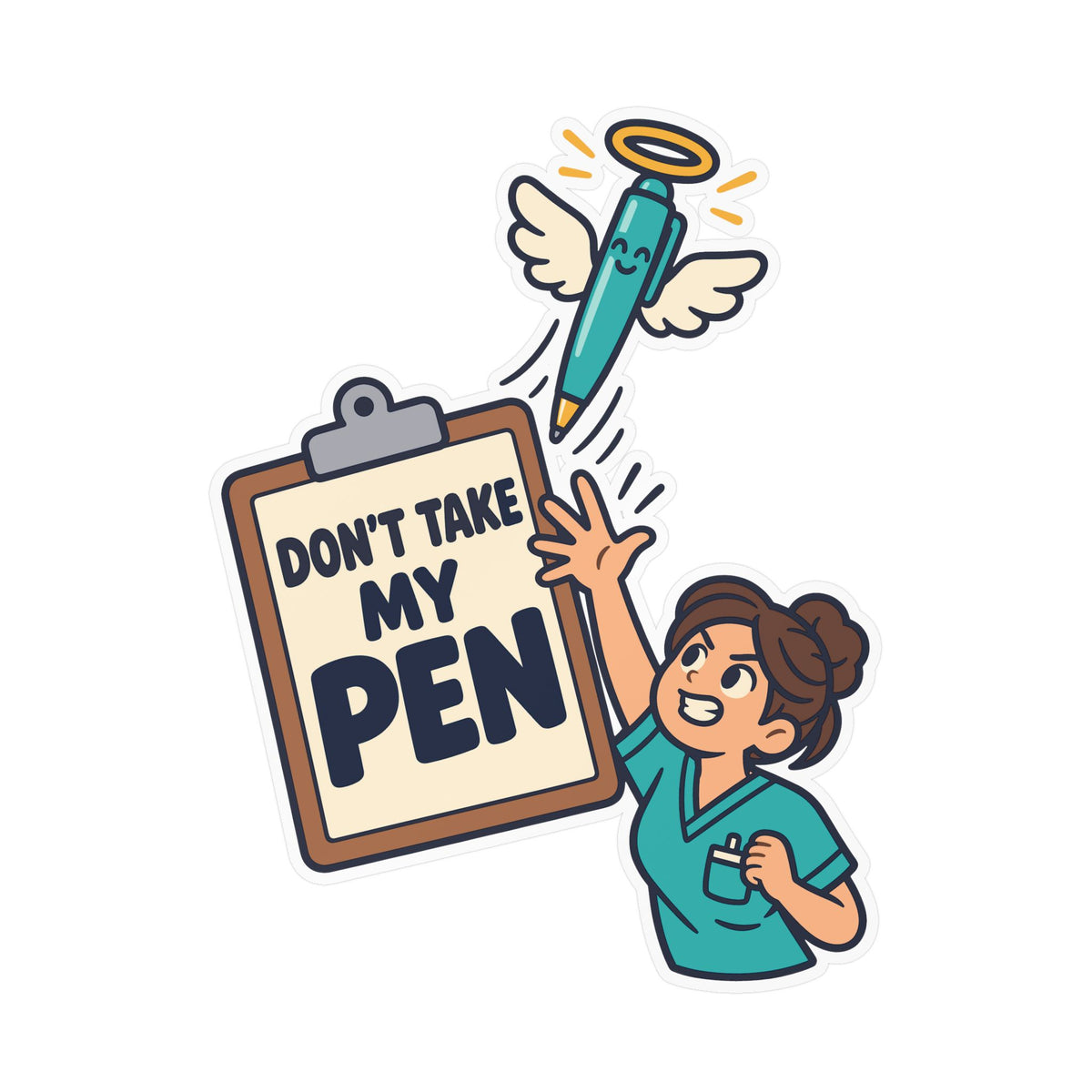 Nurse Sticker Don’t Take My Pen, Waterproof Vinyl Decals for Laptop, Water Bottle, Nursing Student Gift