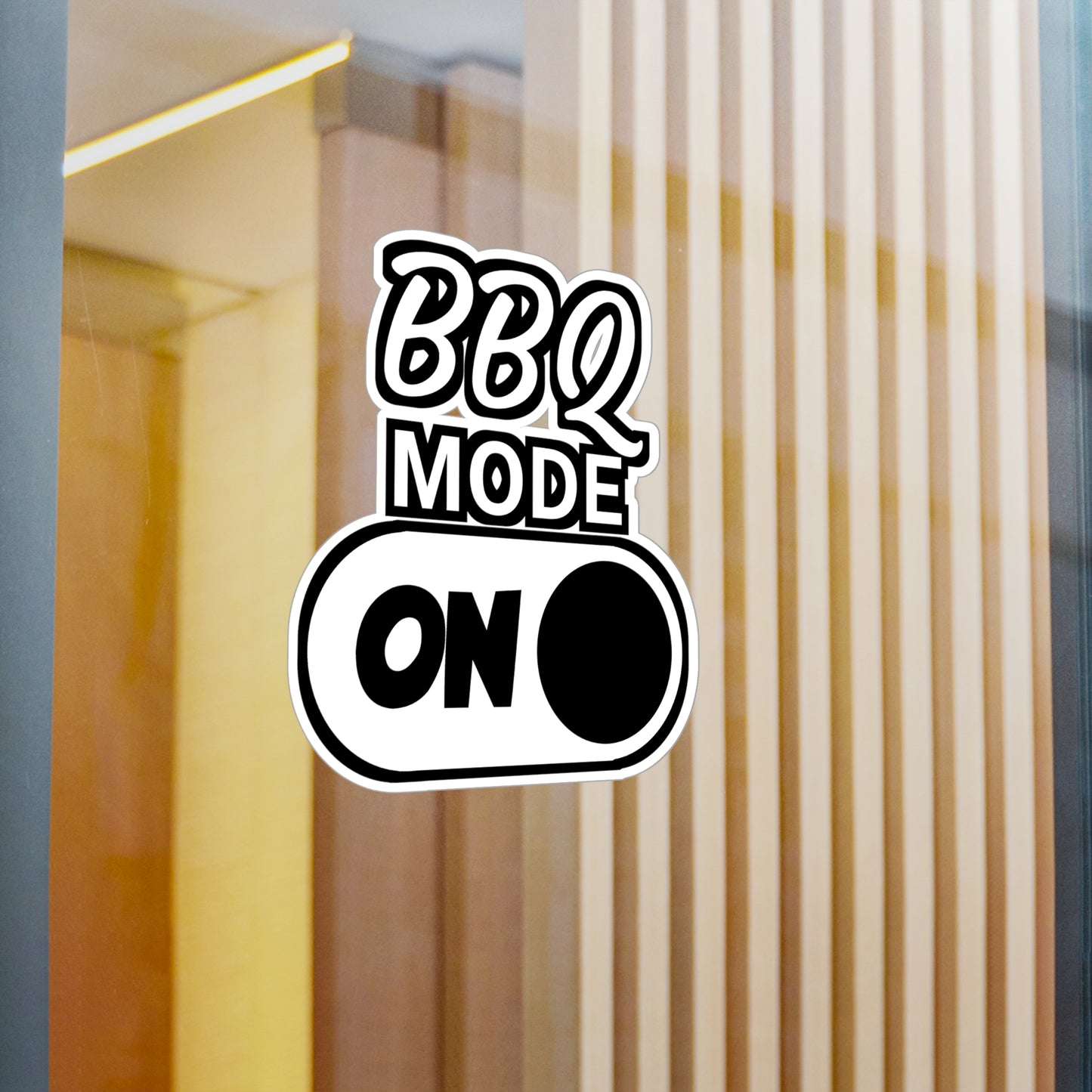 BBQ Mode on - Meat Sticker for Wall, Laptop, Window, Truck, Car Meat Gift Vinyl Steak Decal Sticker