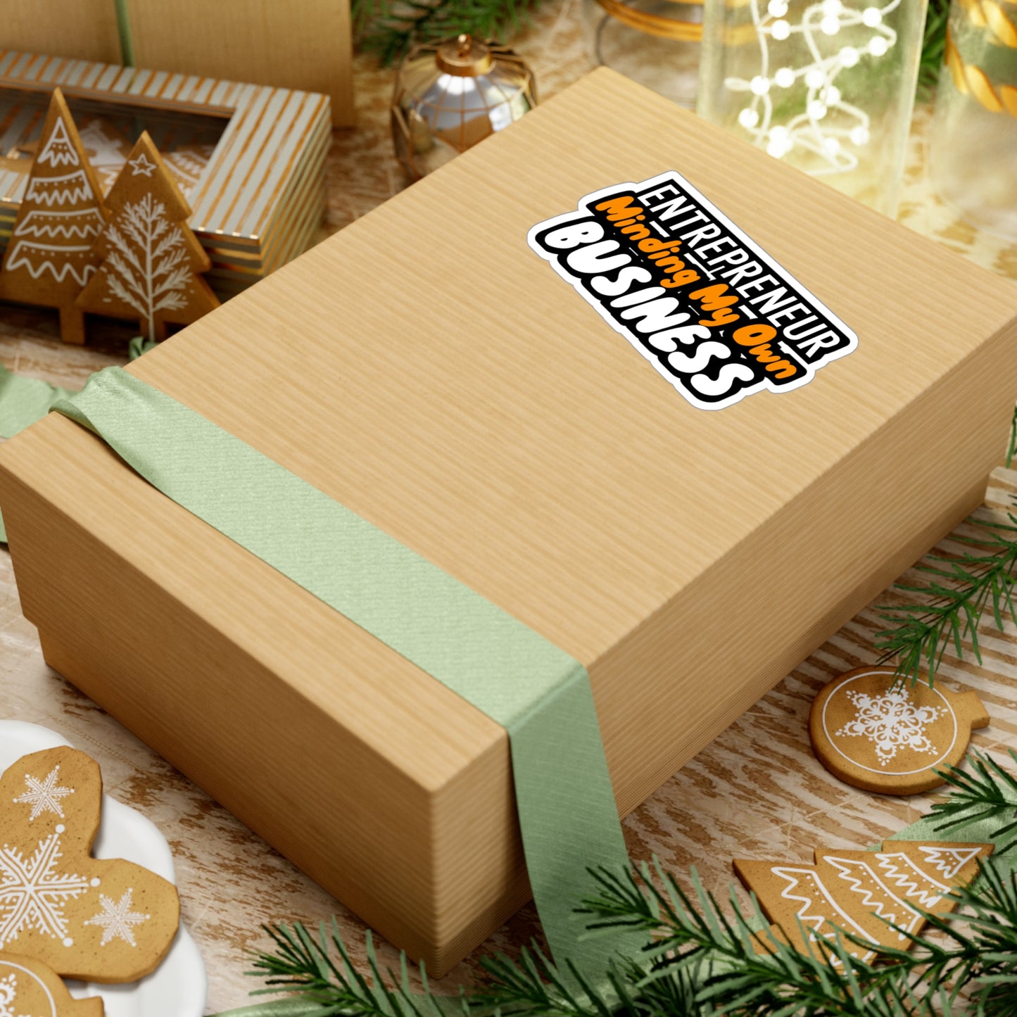 Minding My Own Business - Entrepreneur Sticker for Wall, Laptop, Window, Truck, Car Entrepreneur Gift Vinyl Motivation Decal Sticker