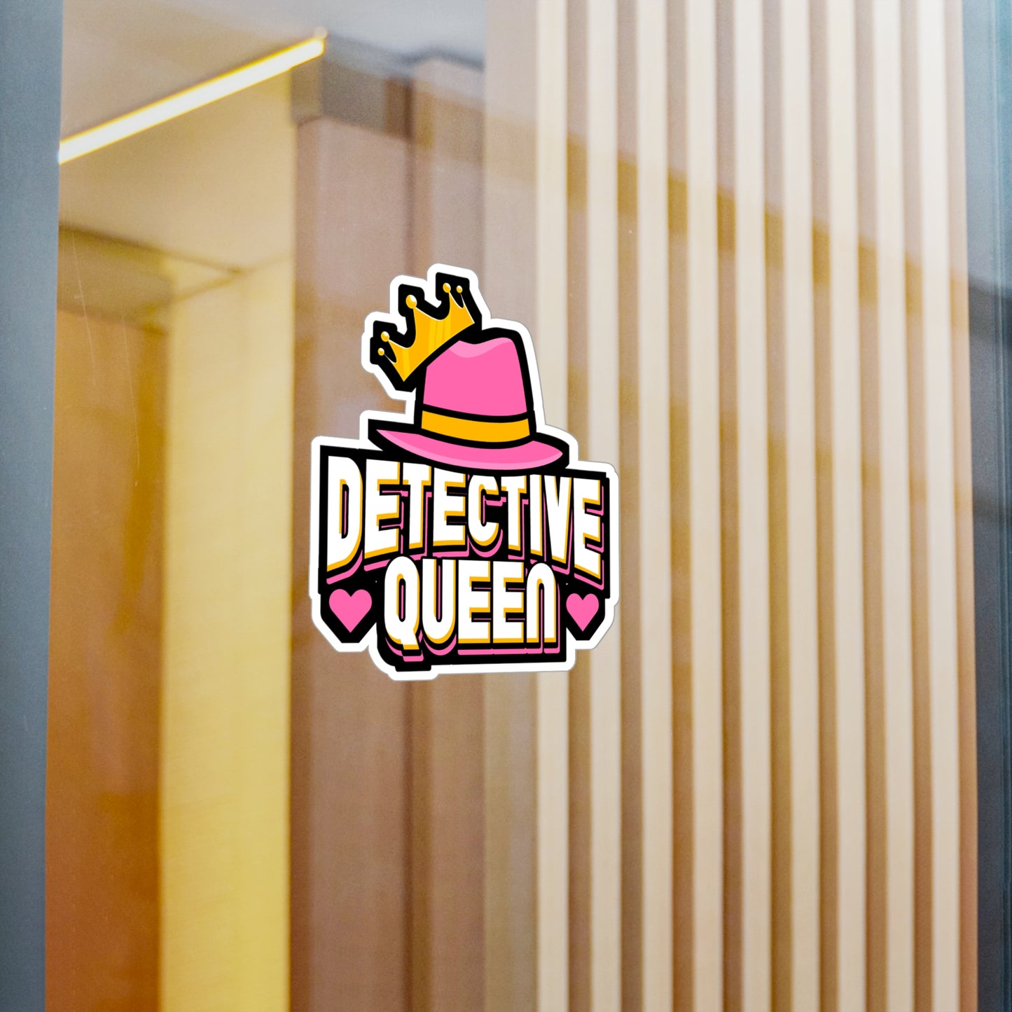 Detective Queen | Detective Sticker | Spying Decals | Investigator Laptop Sticker | Detective Gift | Spying Gift