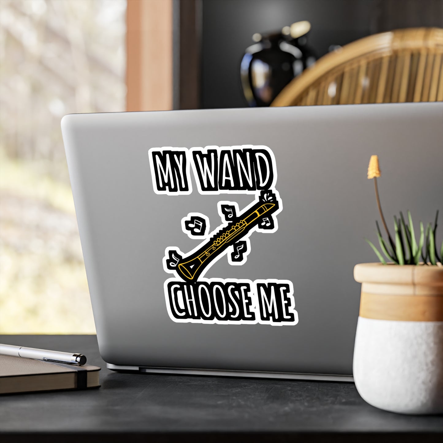 My Wand Choose Me | Marching-band Sticker | Percussion Decals | Drummer Laptop Sticker | Marching-band Gift | Percussion Gift