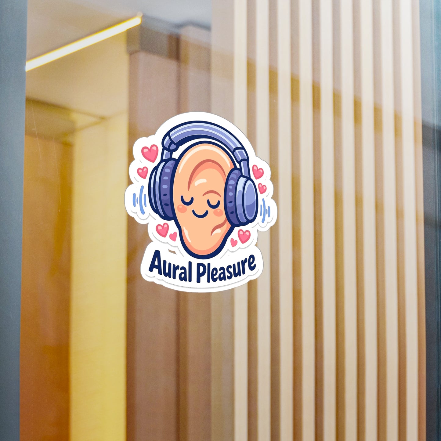 Audio Engineer Sticker Aural Pleasure Design, Waterproof Vinyl Decals for Laptop or Monitor by Sound Engineer Audio Technician