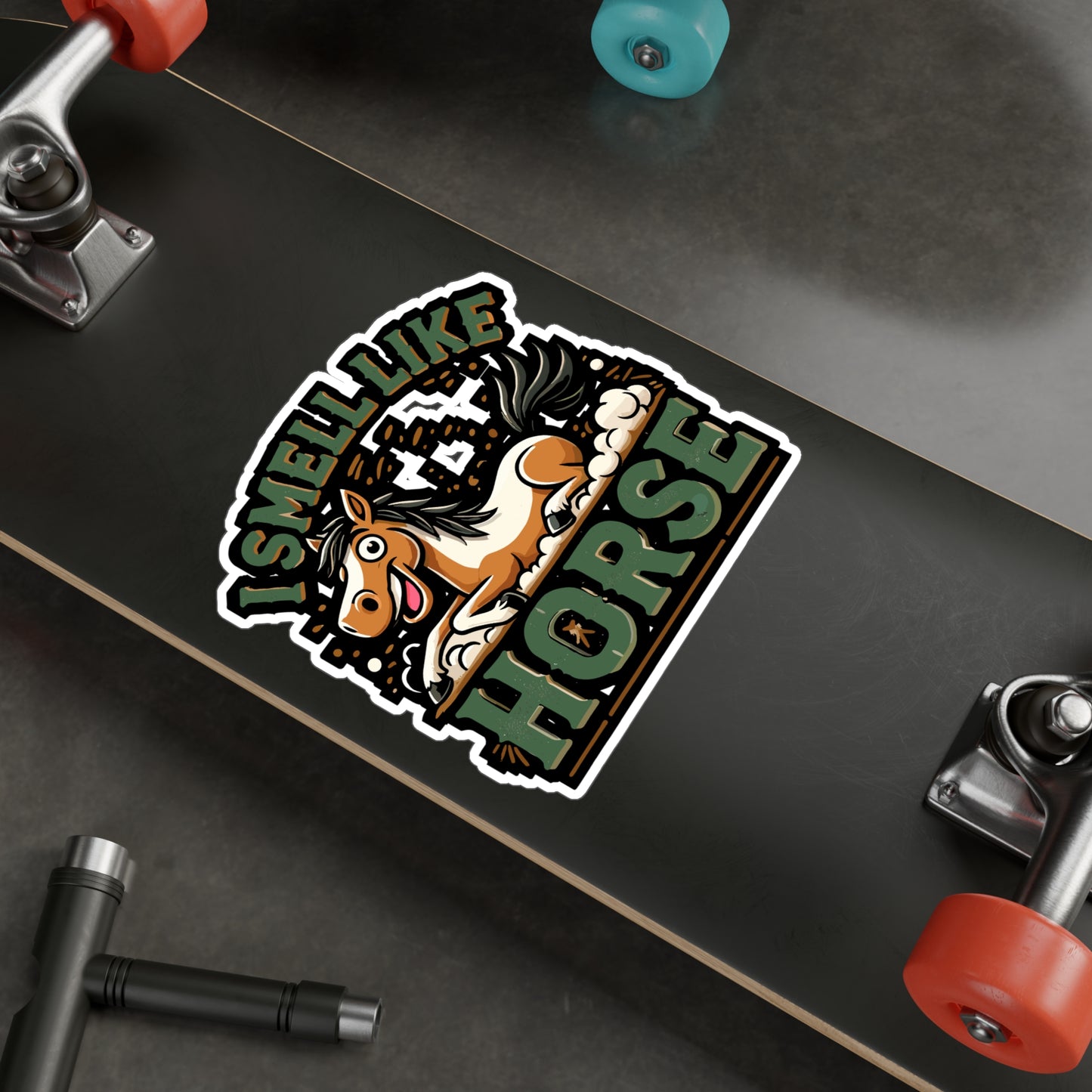 I Smell Like A Horse - Horse Sticker for Laptop Sticker. Water Bottle Sticker, Vinyl Equestrian Decal - Horse Gift