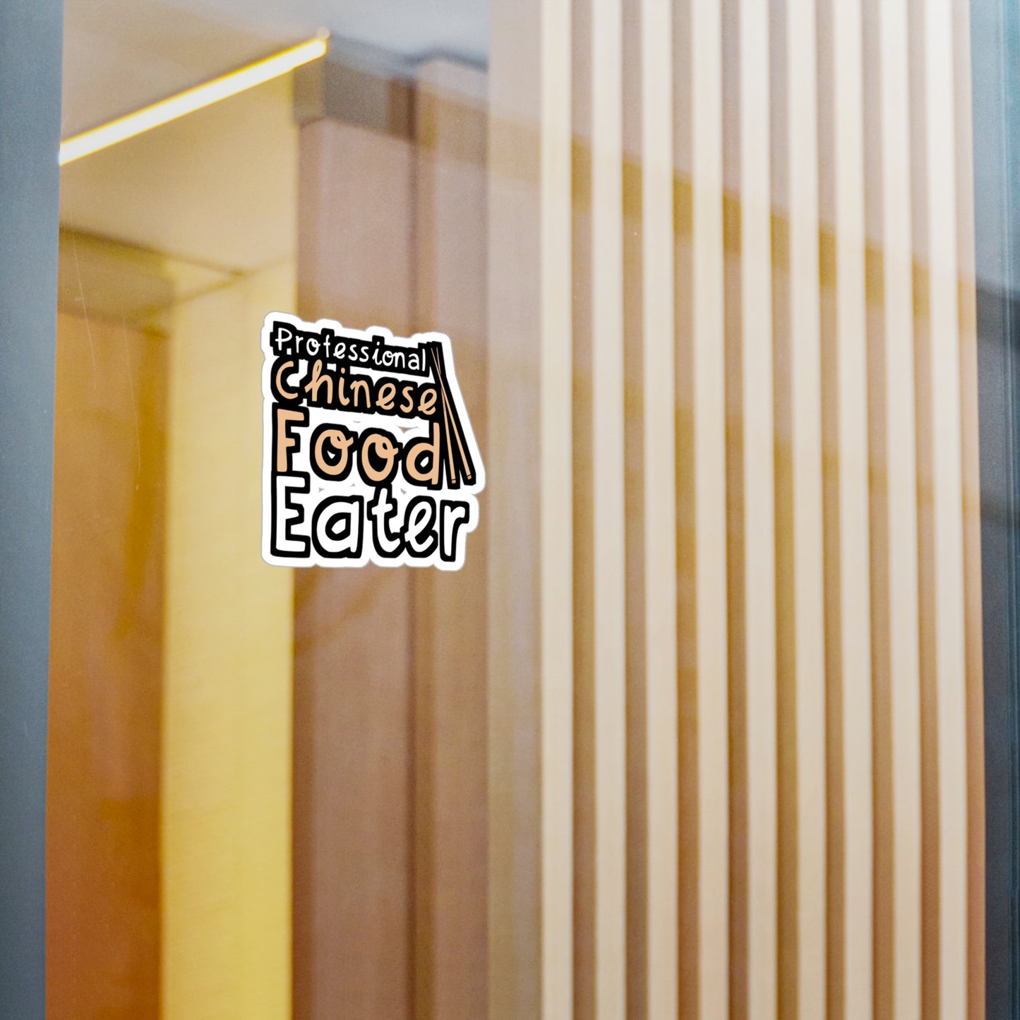 Professional Chinese Food Eater - Japanese Sticker for Wall, Laptop, Window, Truck, Car Japanese Gift Vinyl Food Decal Sticker