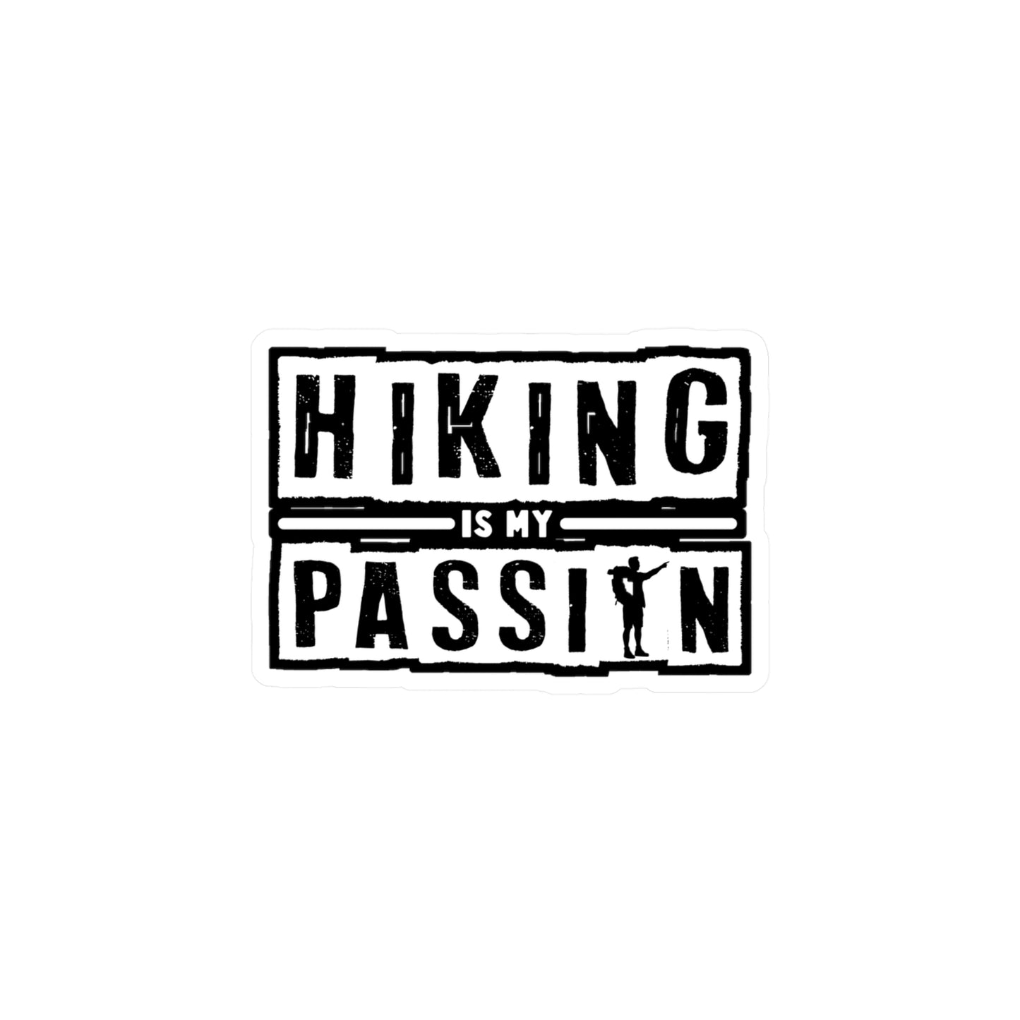 Hiking is my Passion - Hiking Sticker for Laptop Sticker. Water Bottle Sticker, Vinyl Hiker quote Decal - Hiking Gift