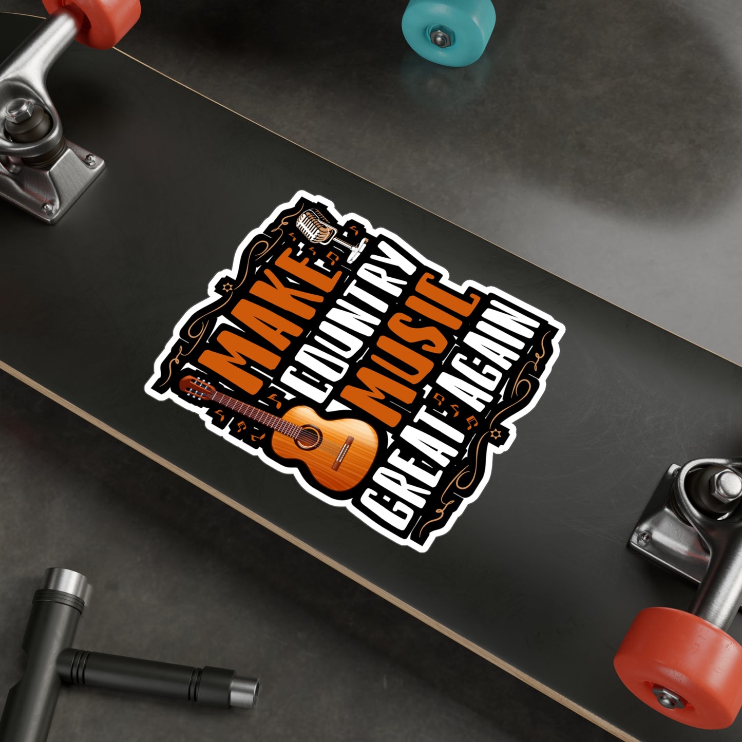 Make Country Music Great Again - Country Sticker for Laptop Sticker. Water Bottle Sticker, Vinyl Country music Decal - Country Gift