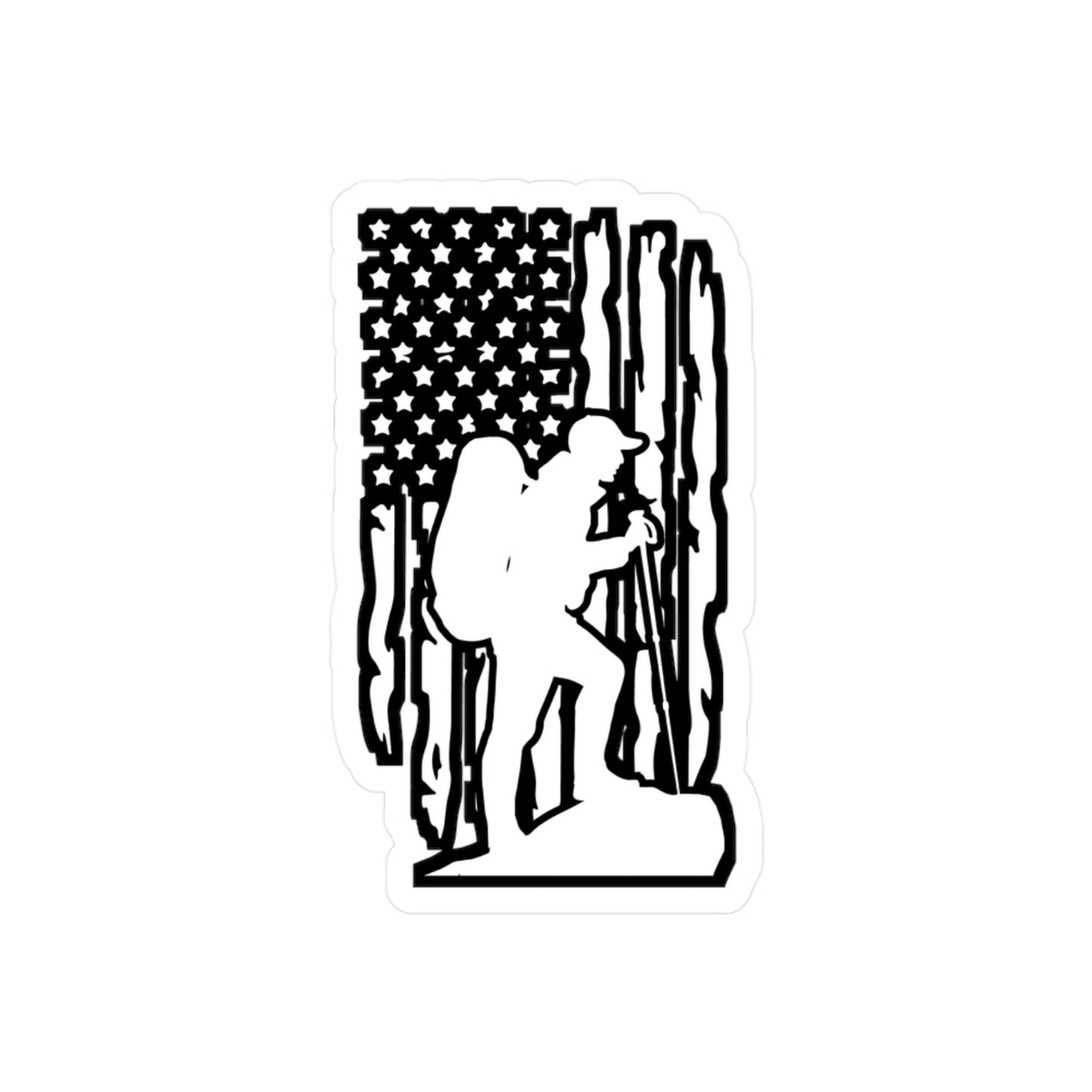 Hiking Rock Climbing - Hiking Sticker for Laptop Sticker. Water Bottle Sticker, Vinyl Hiker quote Decal - Hiking Gift