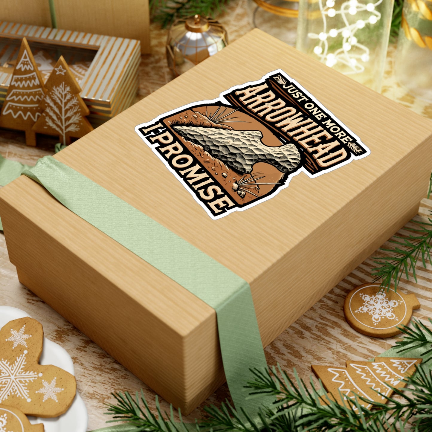 Just One More Arrowhead I Promise - Camping Sticker for Laptop Sticker. Water Bottle Sticker, Vinyl Outdoors Decal - Camping Gift