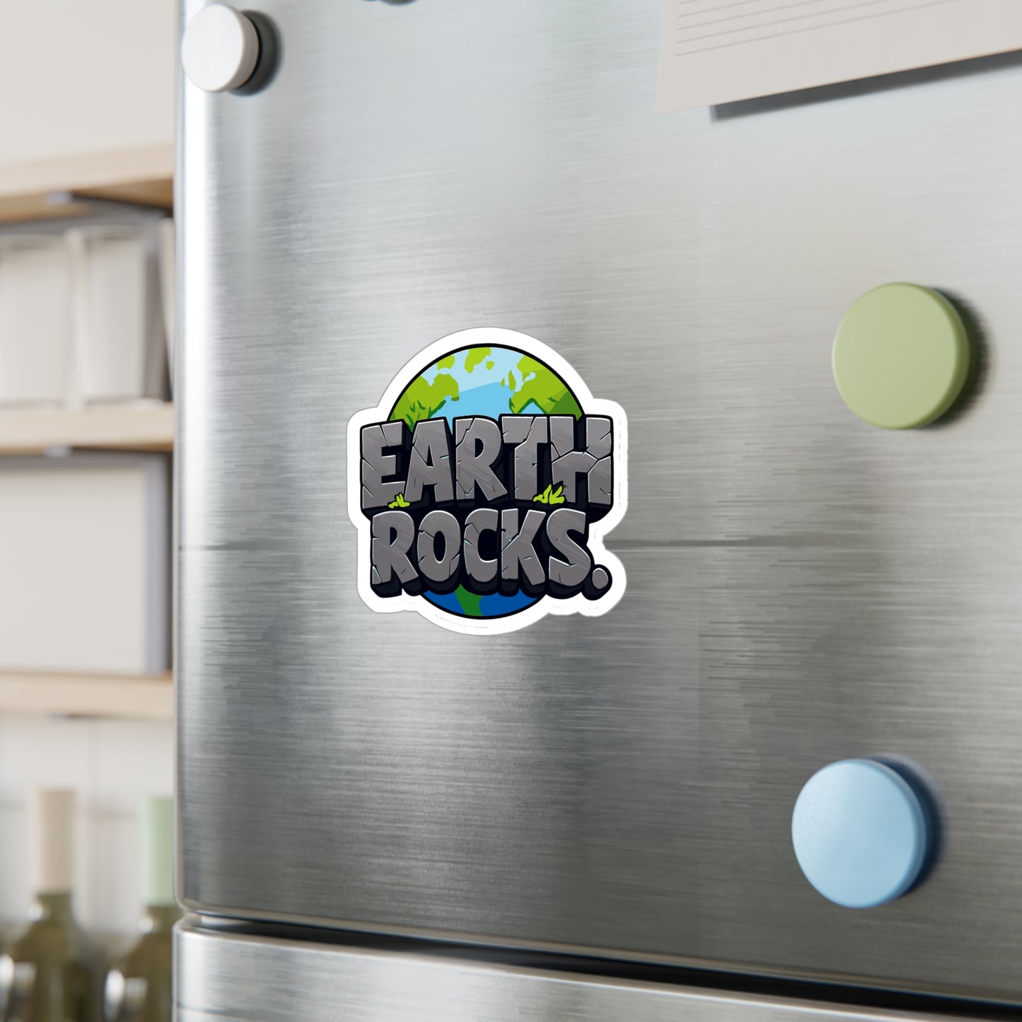 Geologie Sticker "Earth Rocks." – Vinyl Waterproof Decals for Laptop or Water Bottle, Geology Minerals Tectonics Design