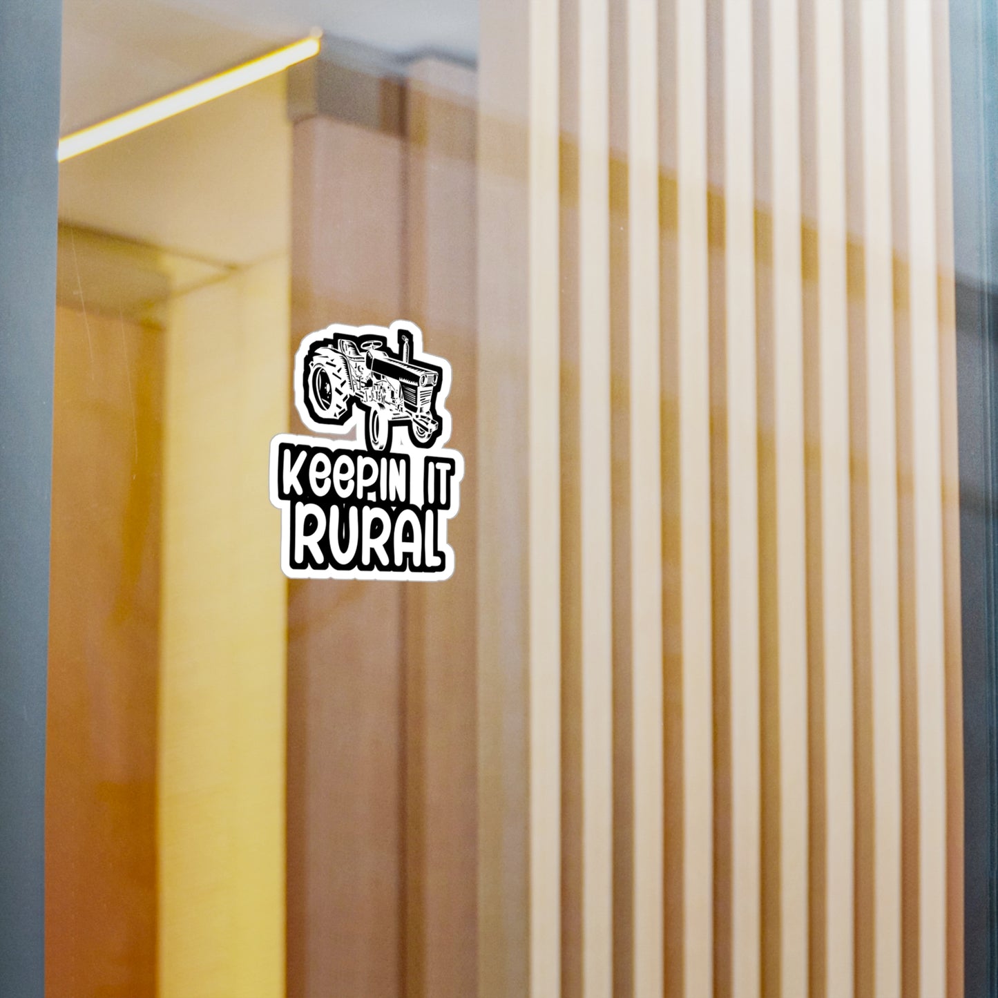 Keepin it rural - Farmer Sticker for Wall, Laptop, Window, Truck, Car Farmer Gift Vinyl Funny Decal Sticker