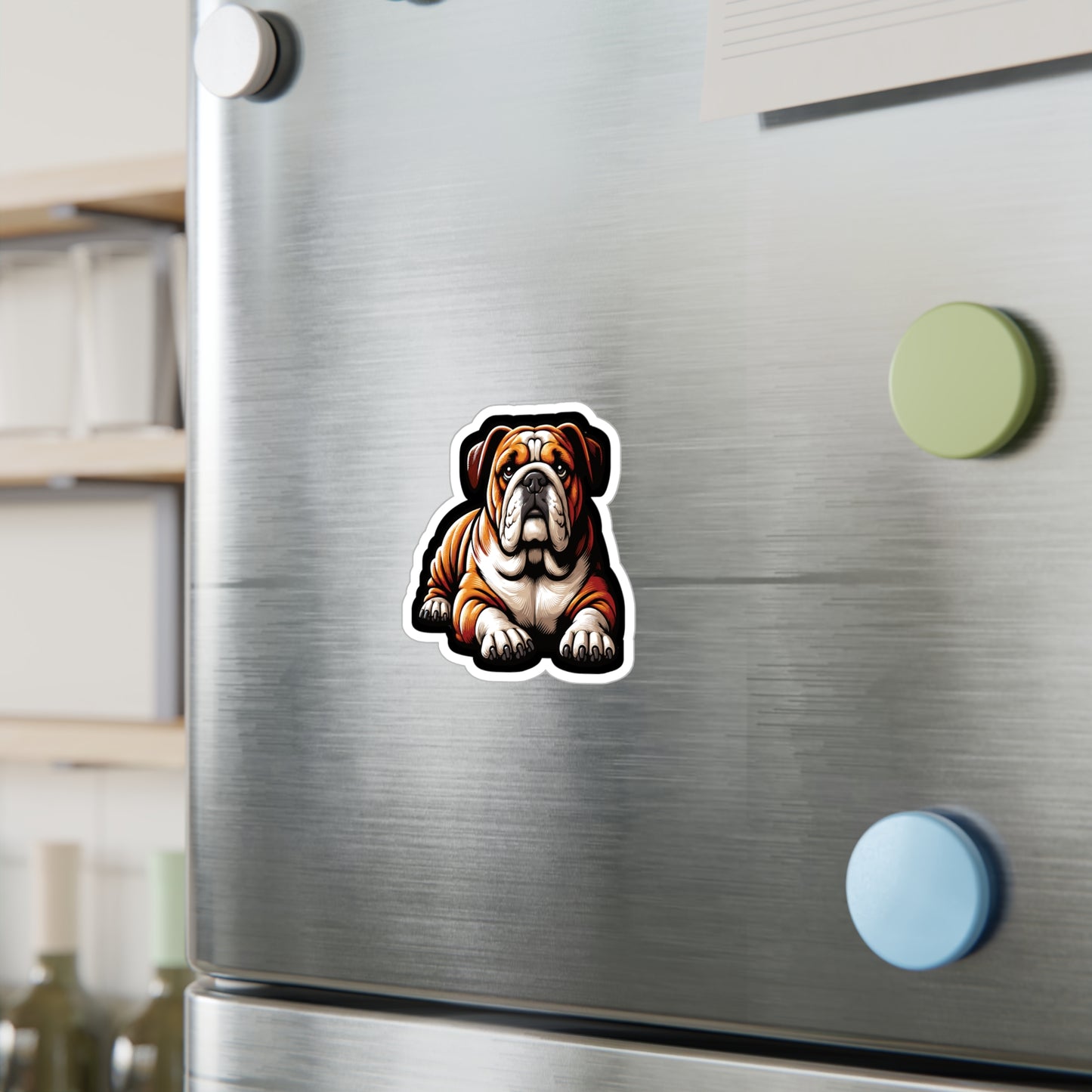 Bulldog Dog - Bulldog Sticker for Car Window Laptop Sticker. Water Bottle Sticker, Vinyl Dog Decal, Loyal Sticker - Bulldog Gift