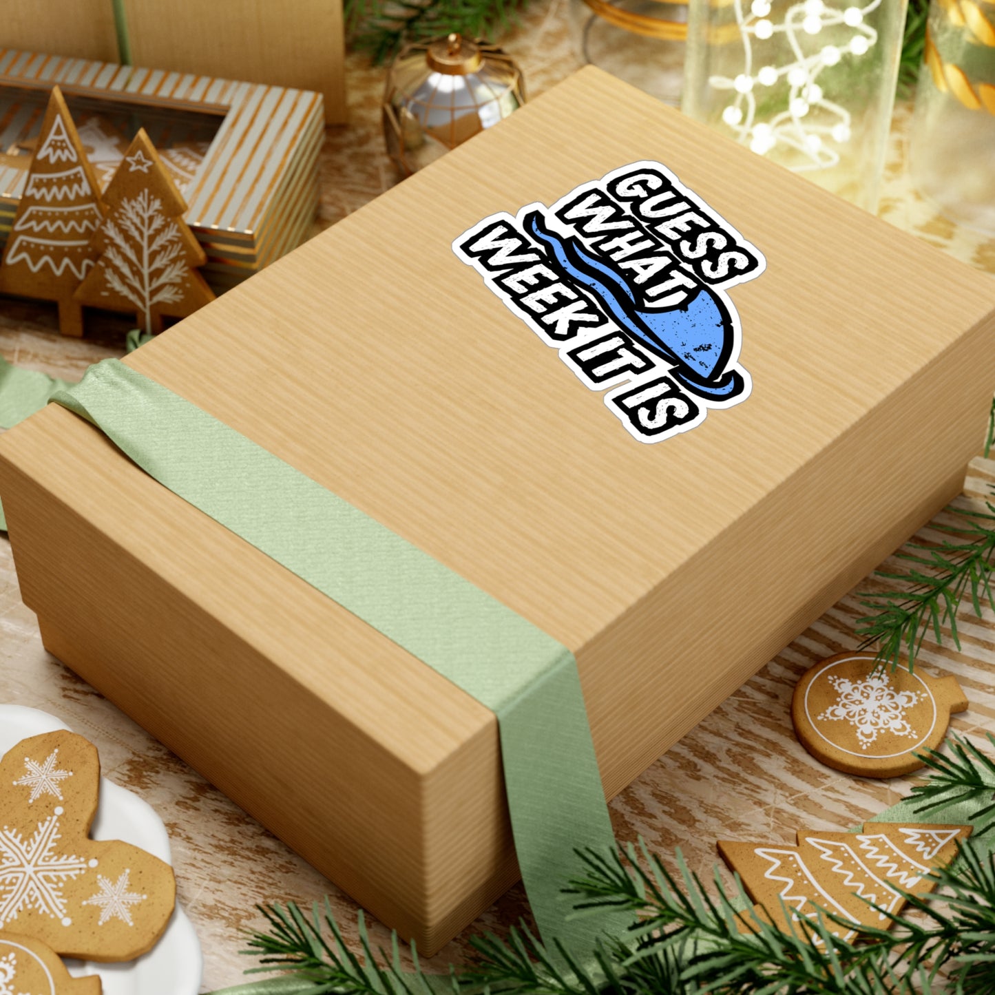 Guess What Week It Is - Sharks Sticker for Car Window Laptop Sticker. Water Bottle Sticker, Vinyl Marine Decal, Jaws Sticker - Sharks Gift